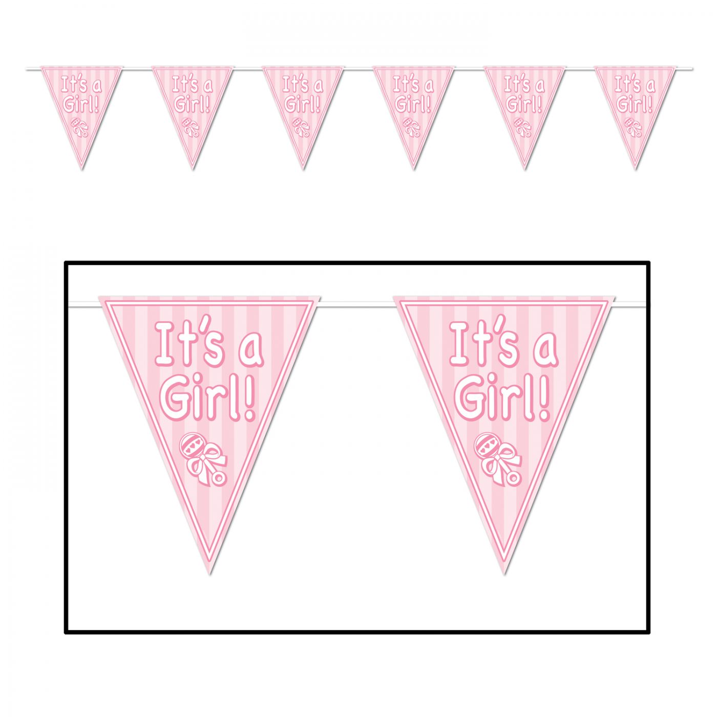 It's A Girl! Pennant Banner (12) image