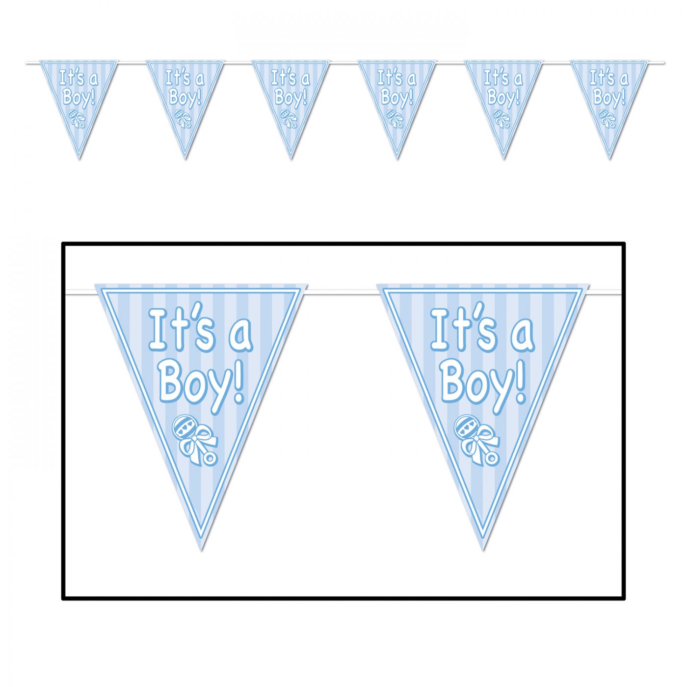 It's A Boy! Pennant Banner (12) image