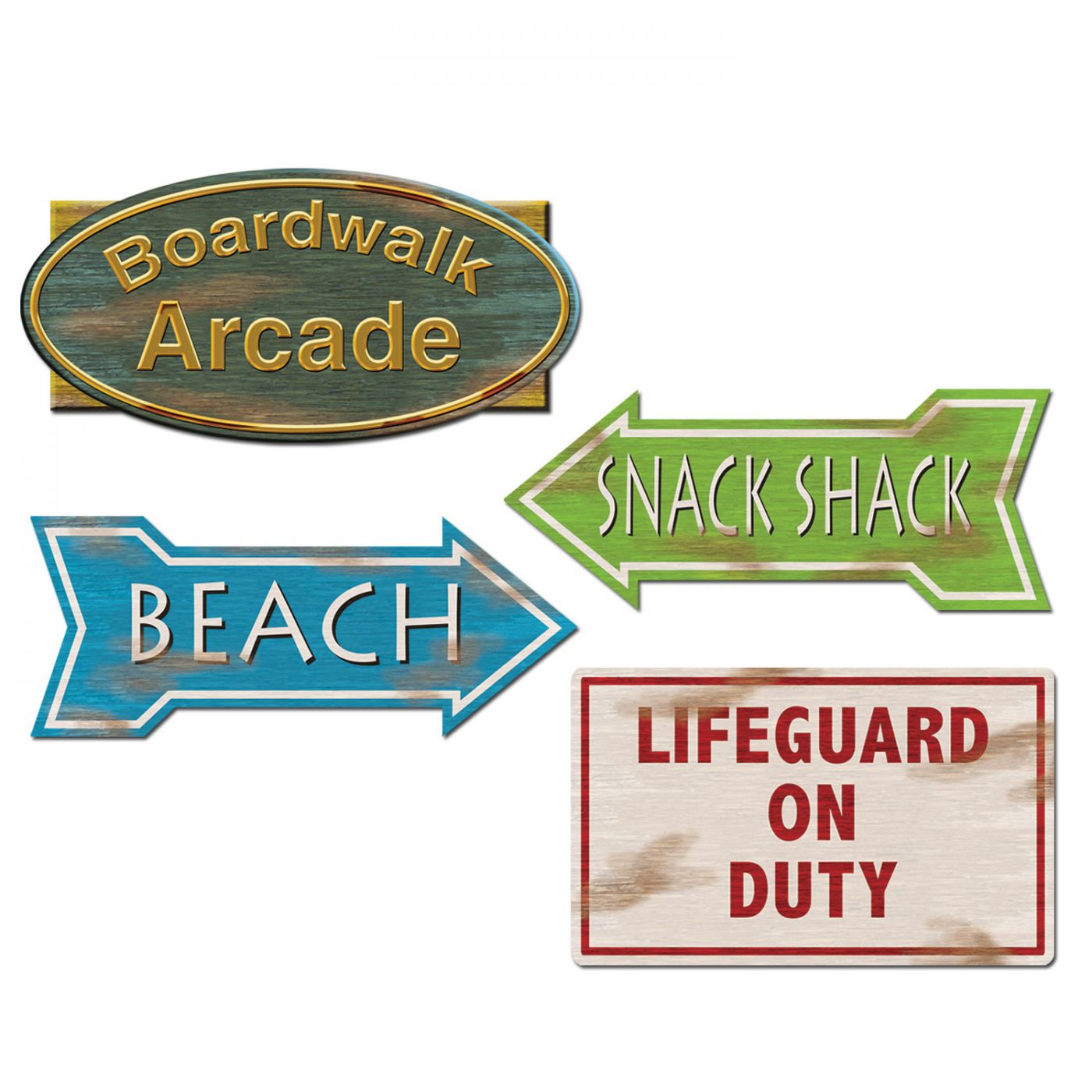 Image of Beach Sign Cutouts