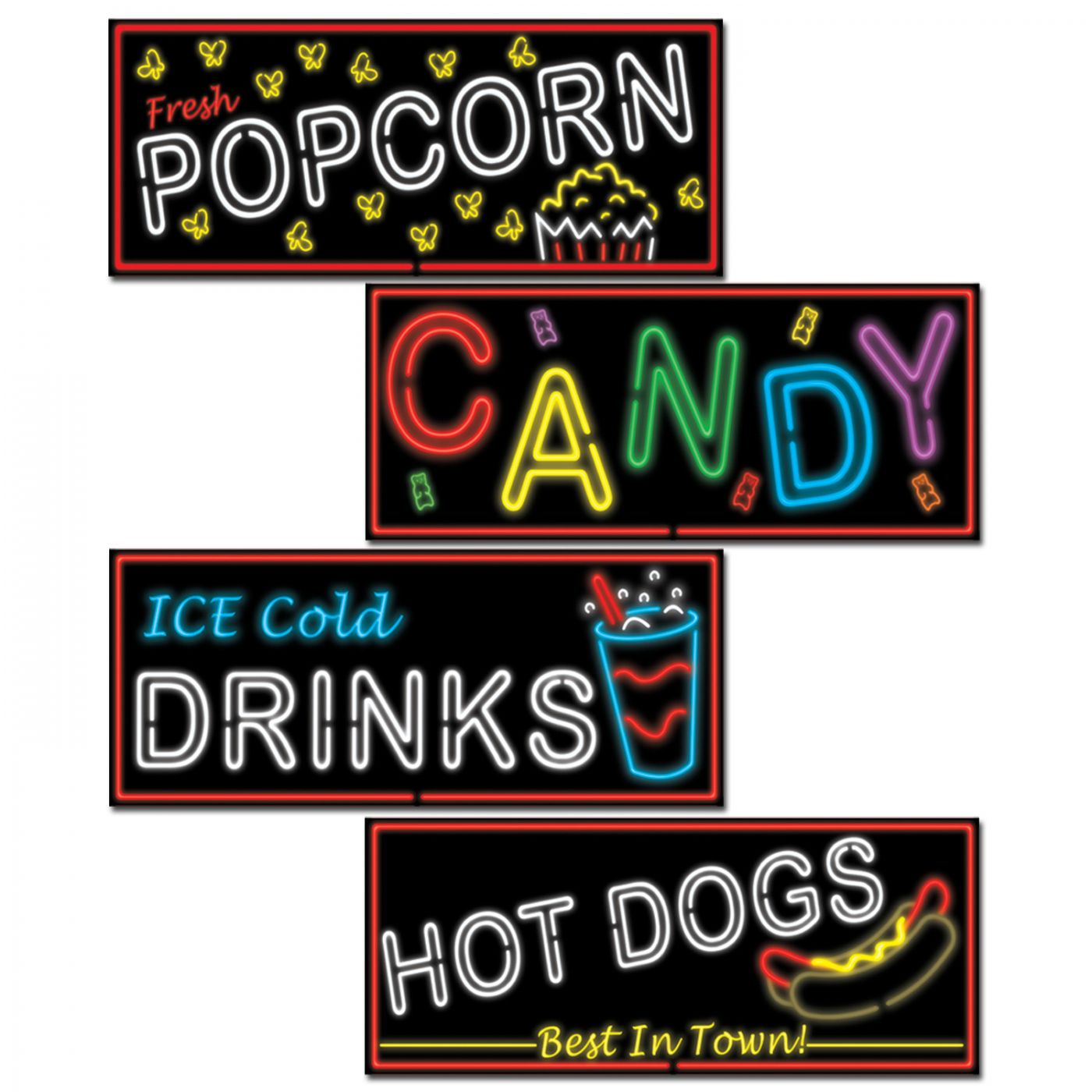 Neon Food Sign Cutouts (12) image