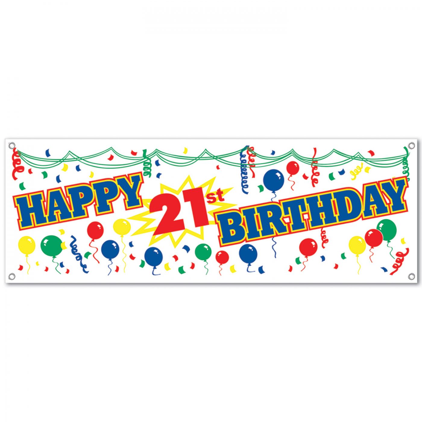 Happy  21st  Birthday Sign Banner image