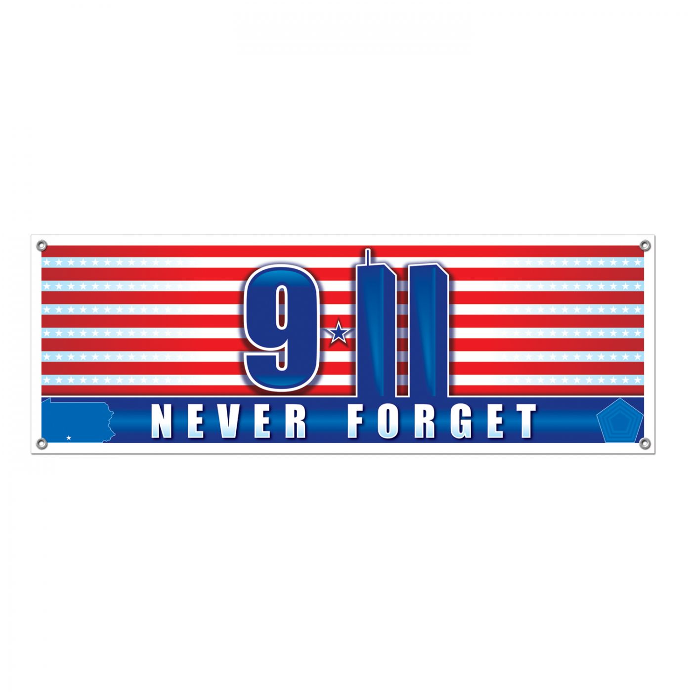 Image of 9/11 Never Forget Sign Banner (12)