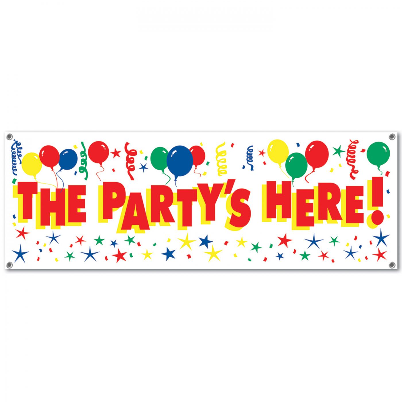 The Party's Here! Sign Banner (12) image