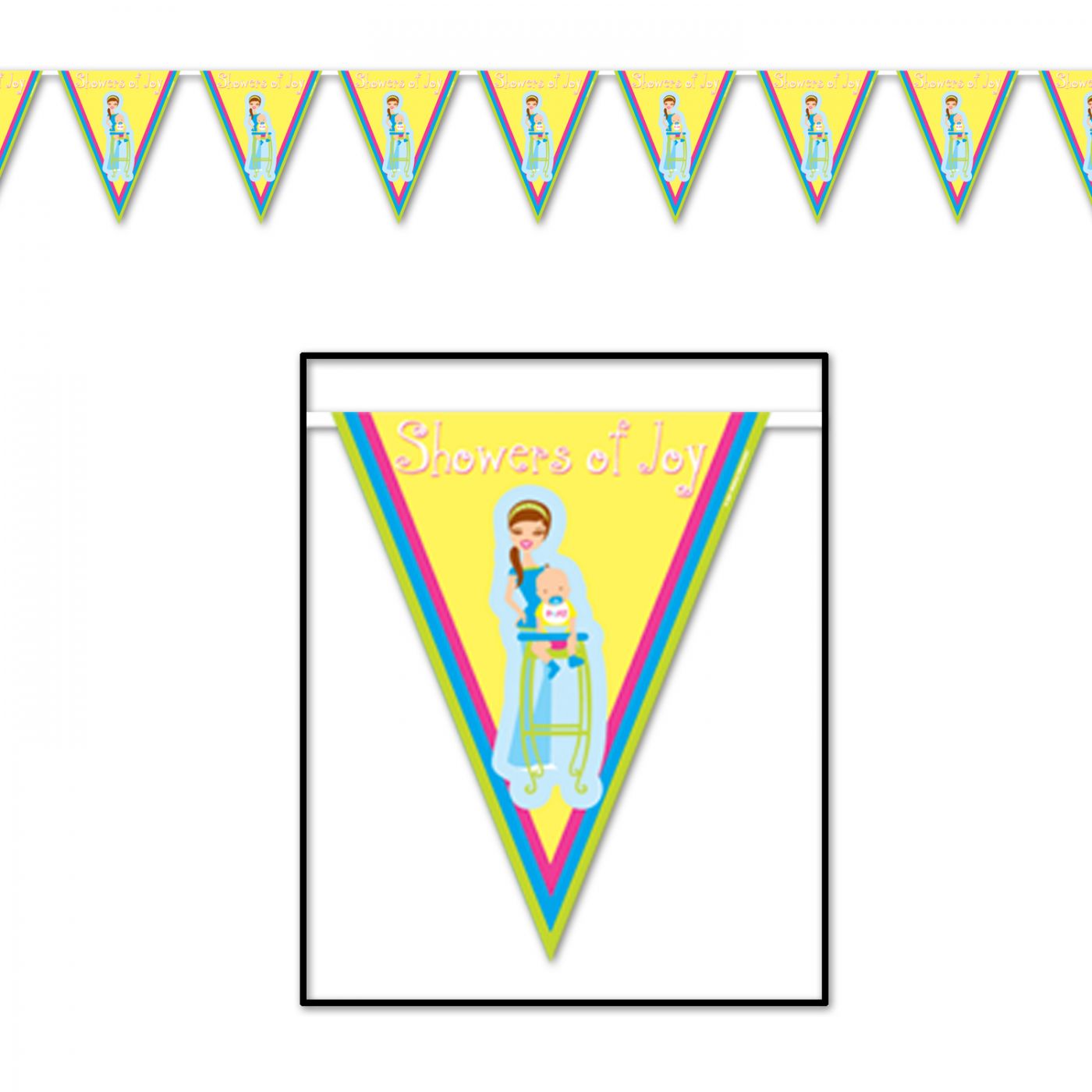 Showers Of Joy Pennant Banner (12) image