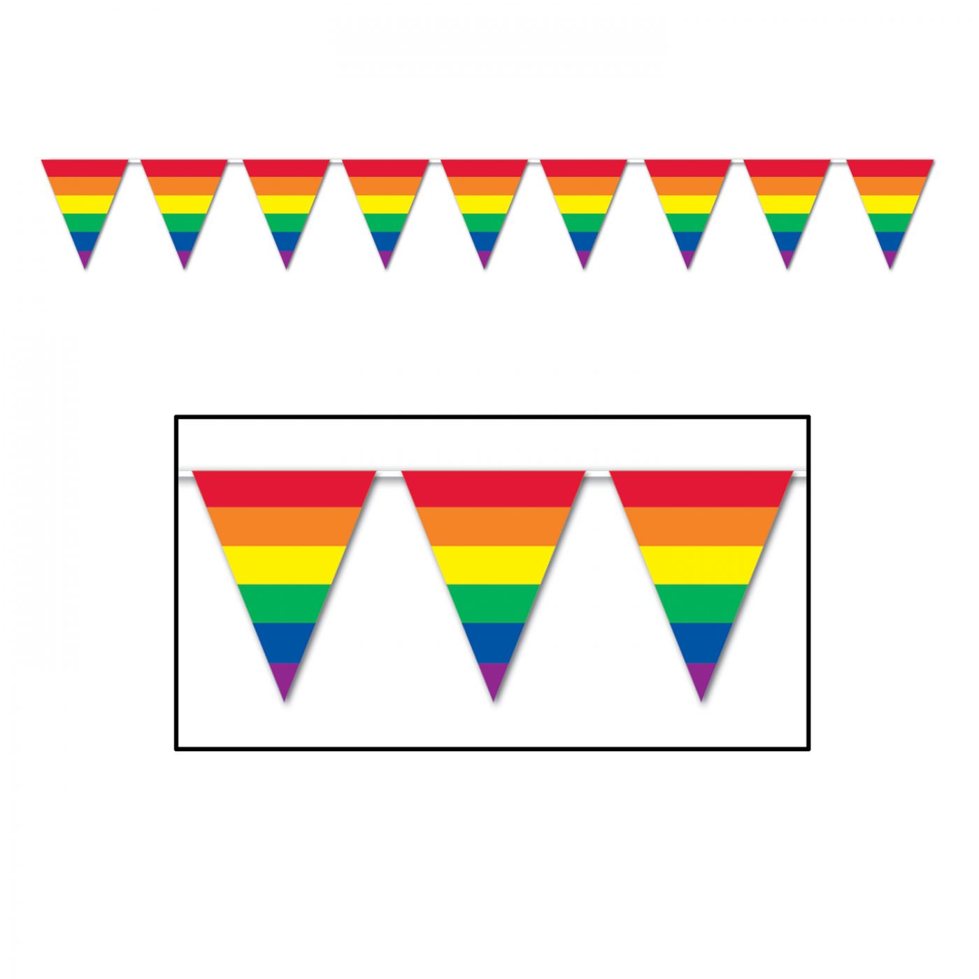 Rainbow Pennant Banner (12) image