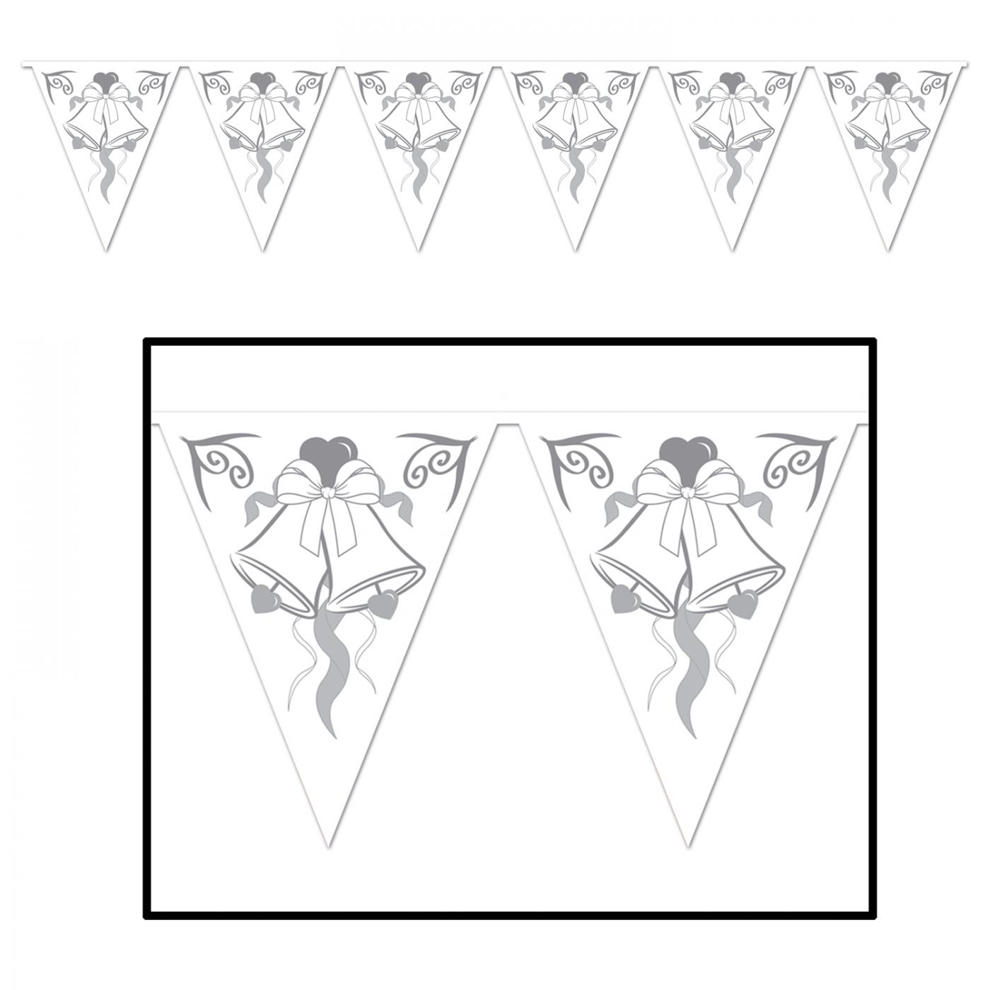 Wedding Bells Pennant Banner (12) image