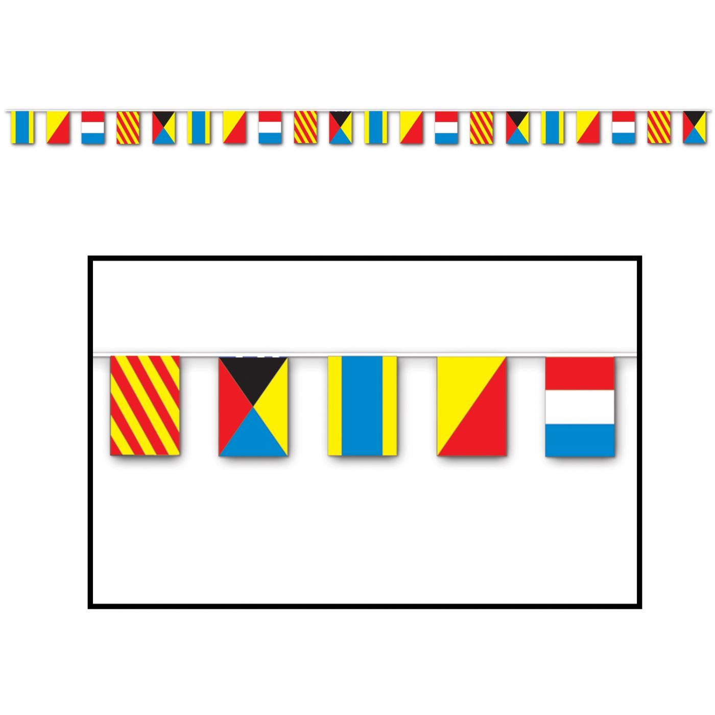 Nautical Flag Pennant Banner (12) image