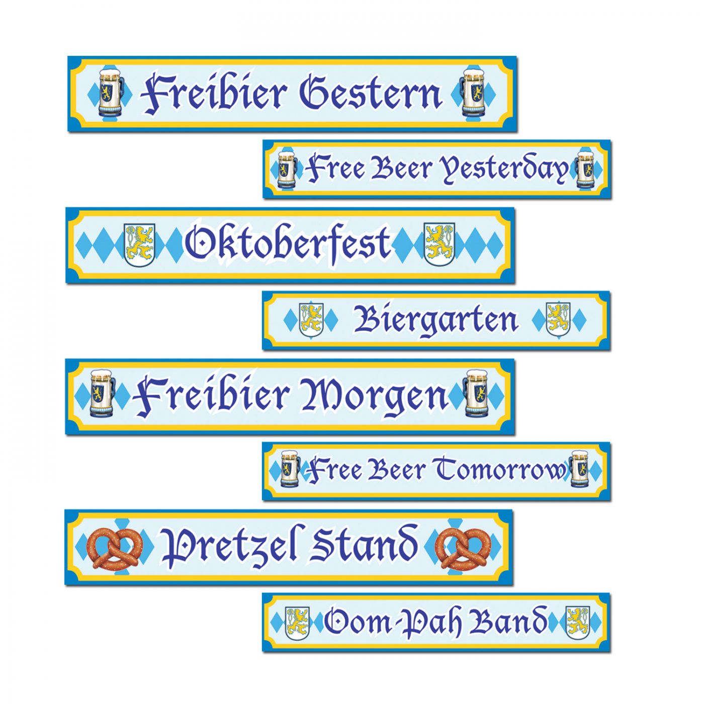 Oktoberfest Sign Cutouts (12) image