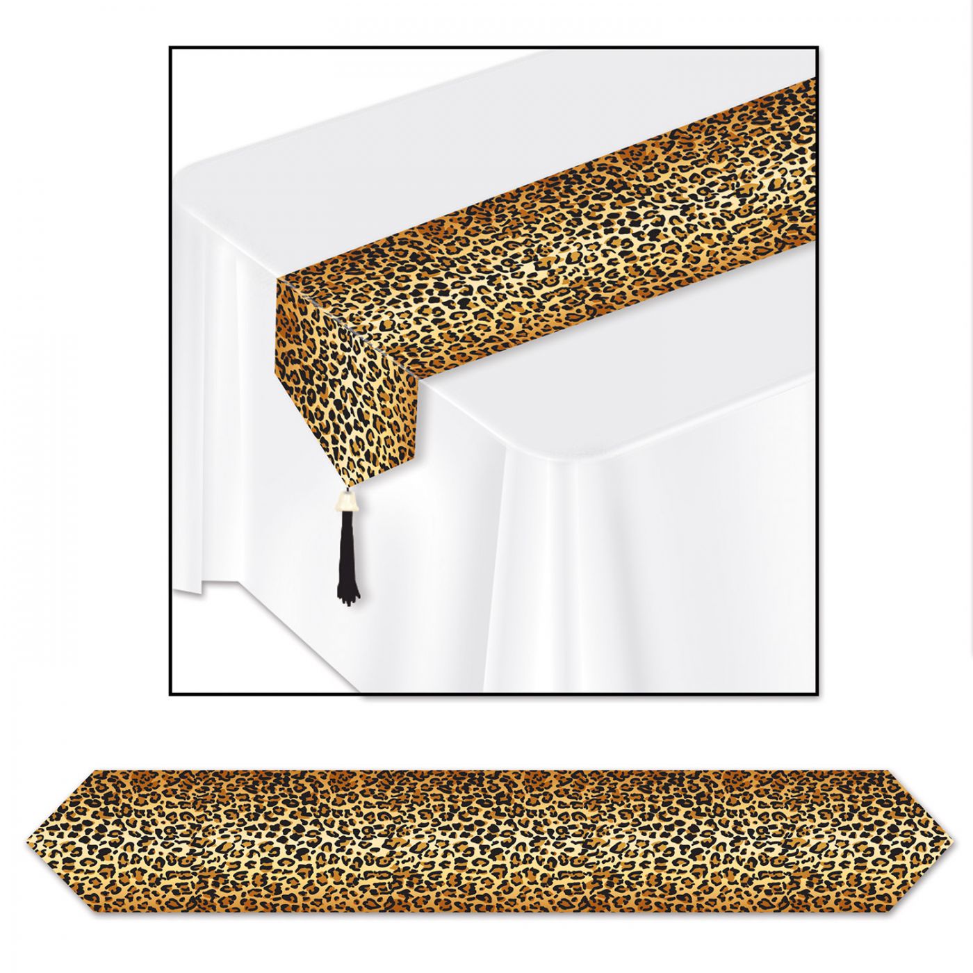 Printed Leopard Print Table Runner (12) image