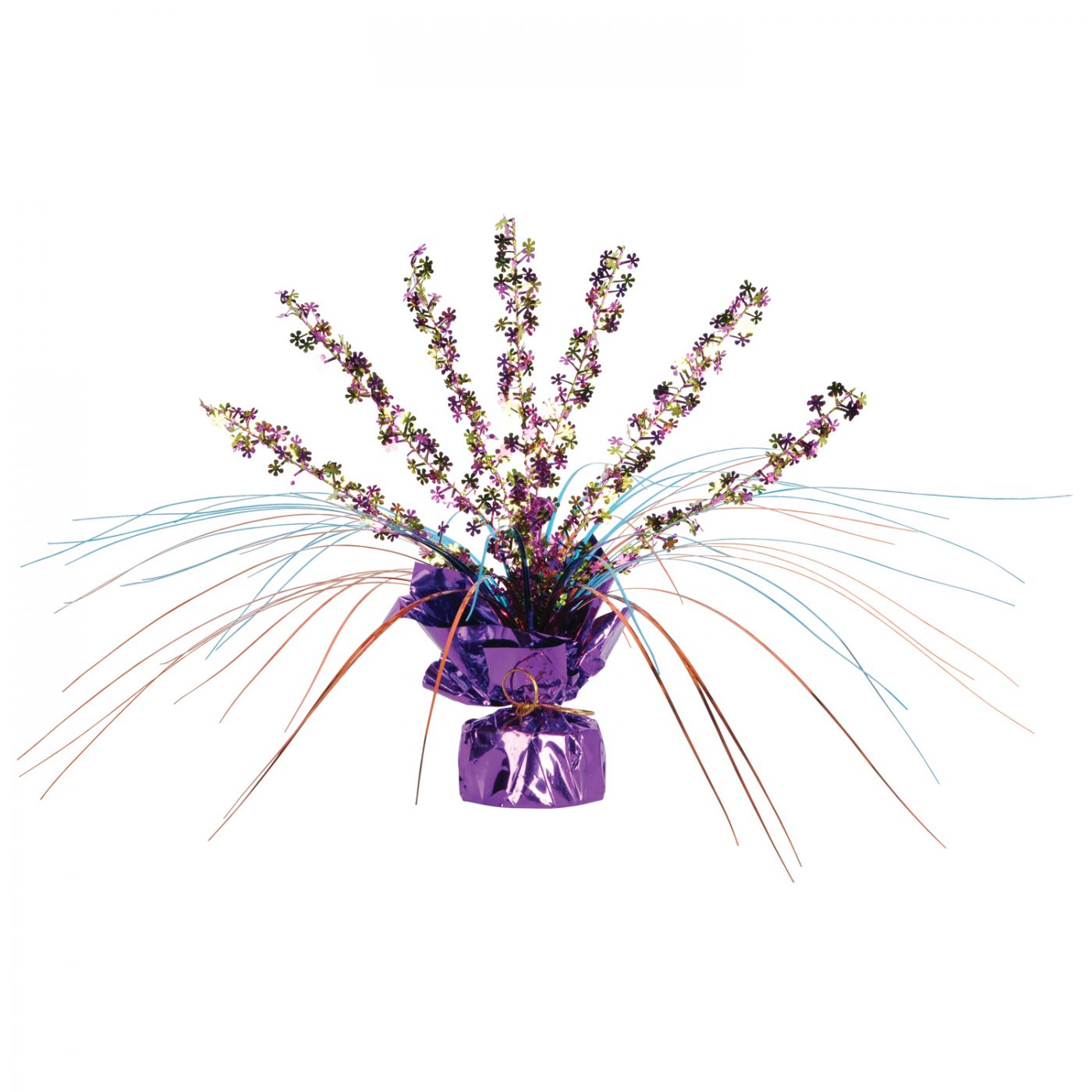 Retro Flowers Gleam 'N Spray Centerpiece (12) image