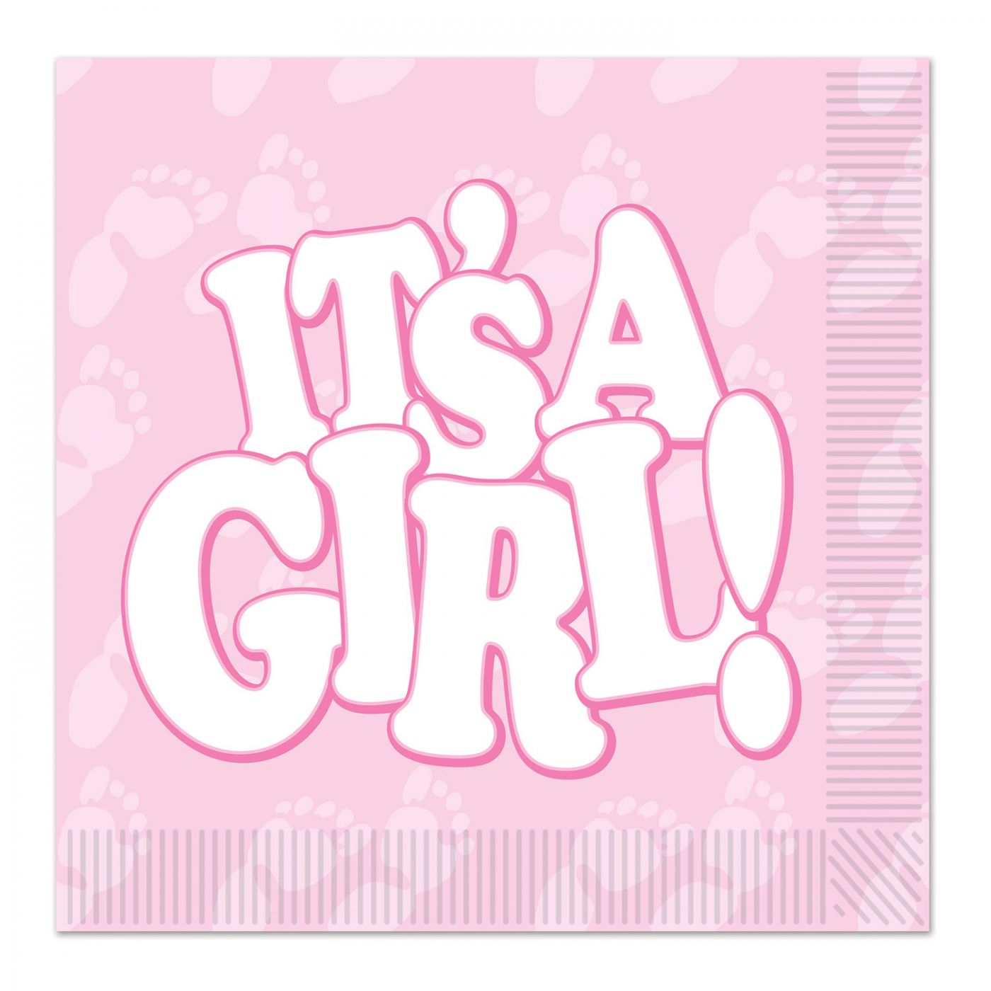 It's A Girl! Luncheon Napkins (12) image