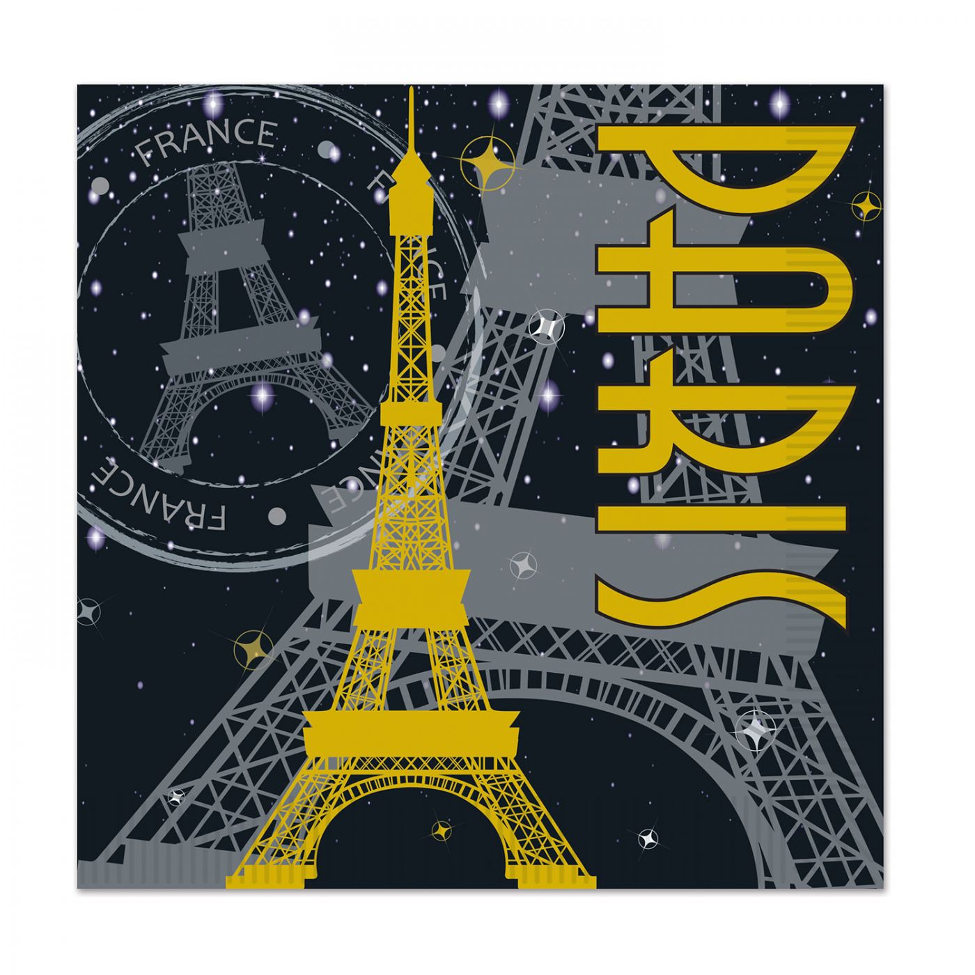 Paris Beverage Napkins (12) image