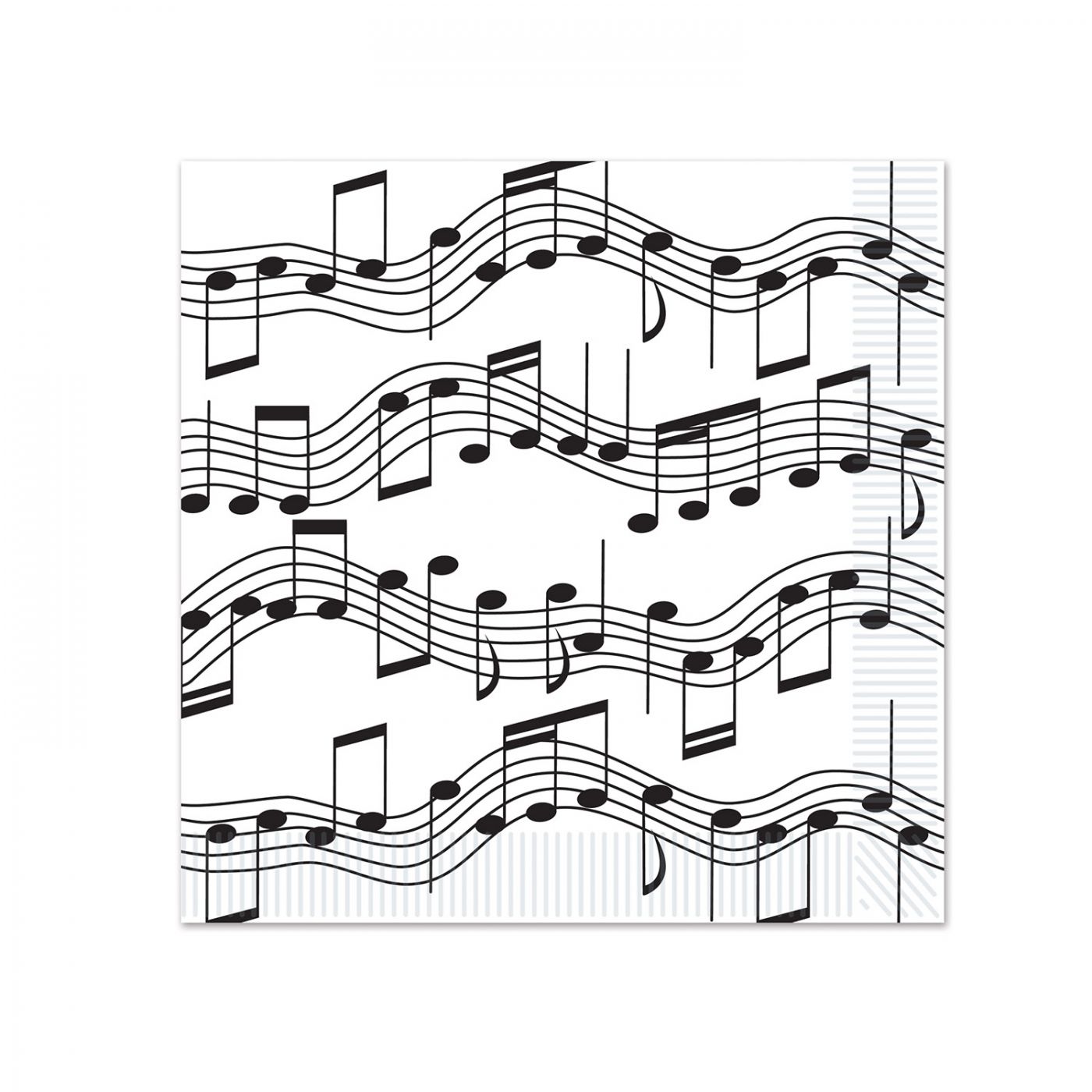 Musical Notes Beverage Napkins (12) image