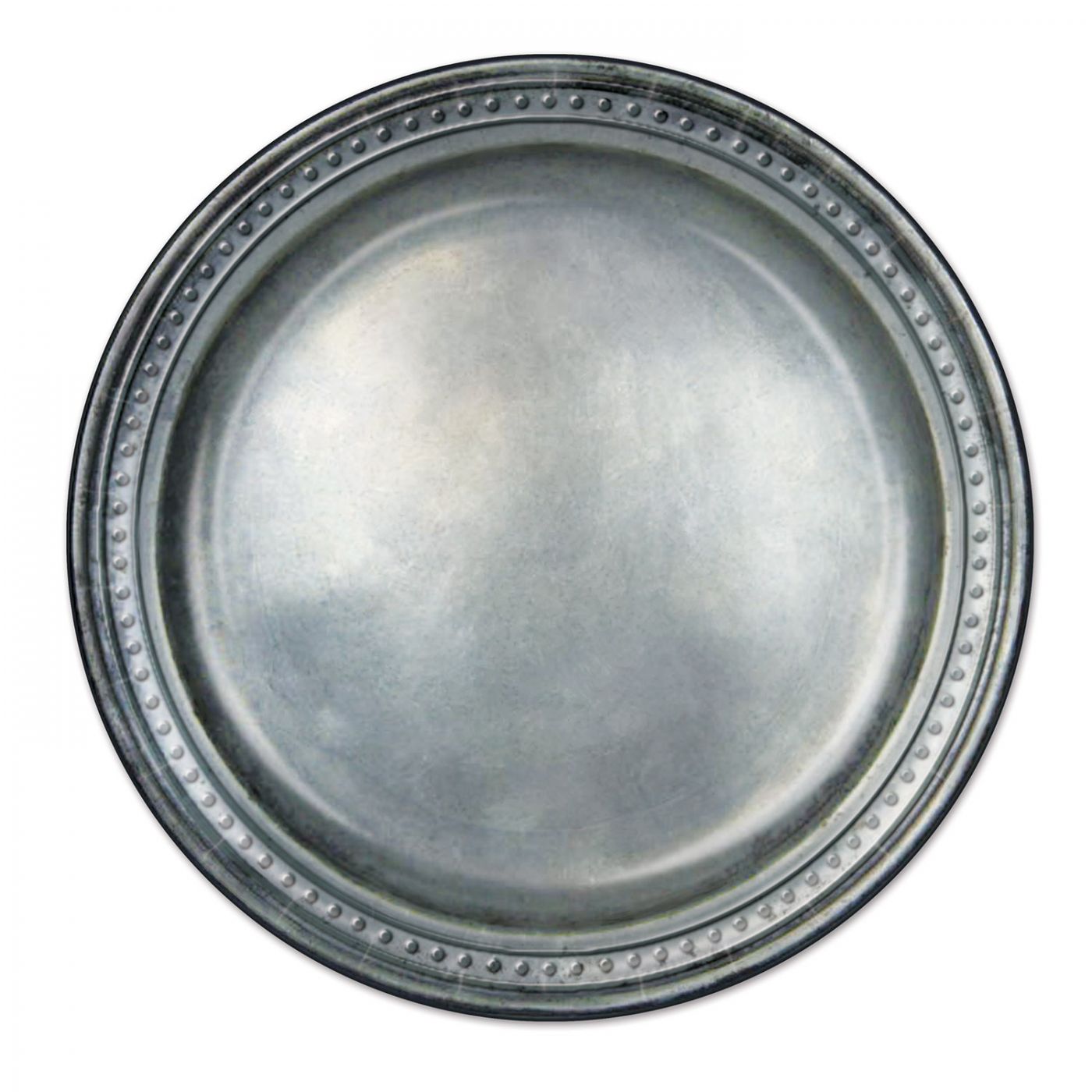 Pewter Paper Plates (12) image