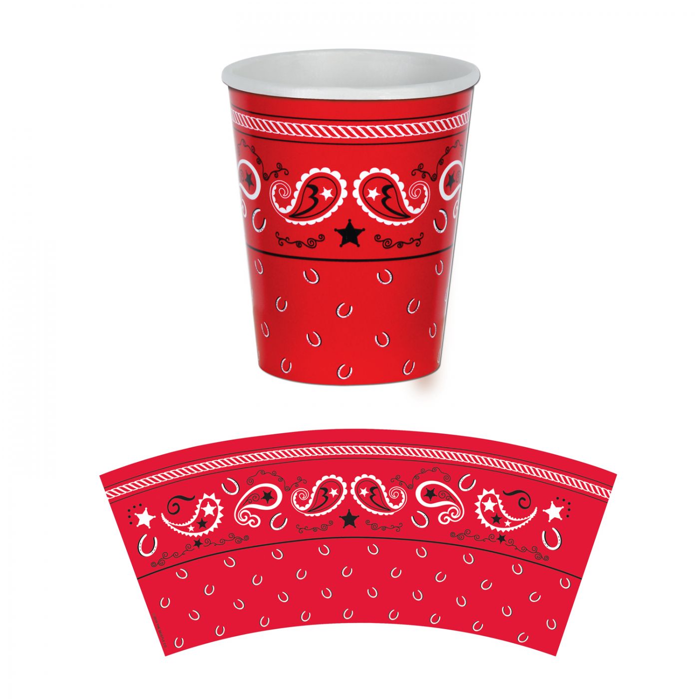 Bandana Beverage Cups (12) image