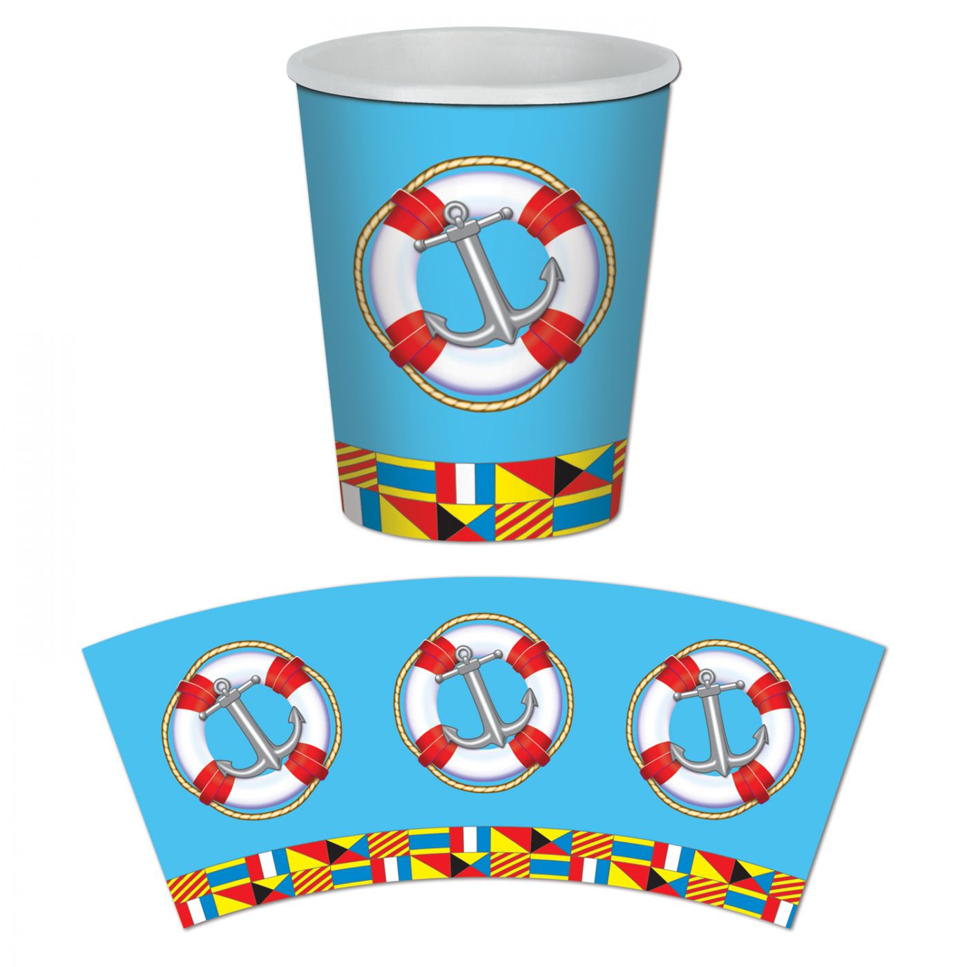 Nautical Beverage Cups (12) image