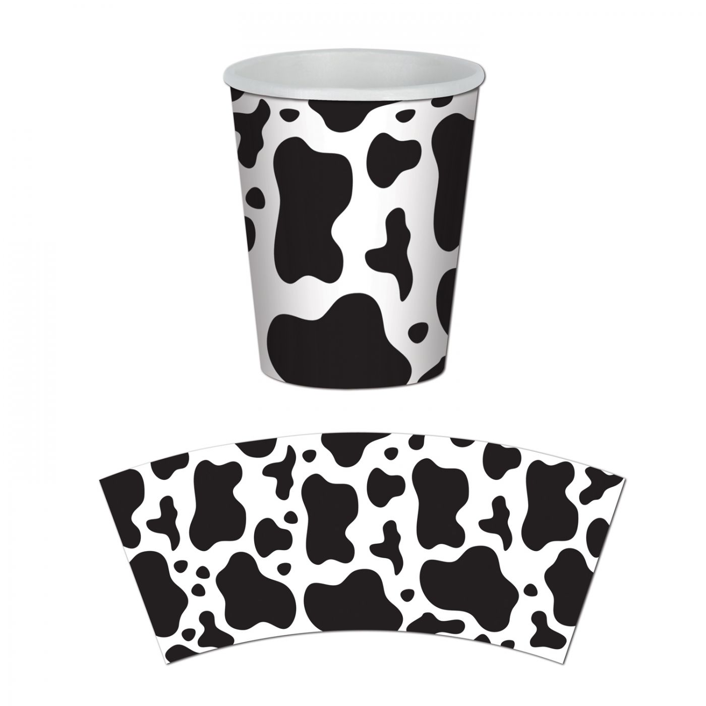 Cow Print Beverage Cups (12) image