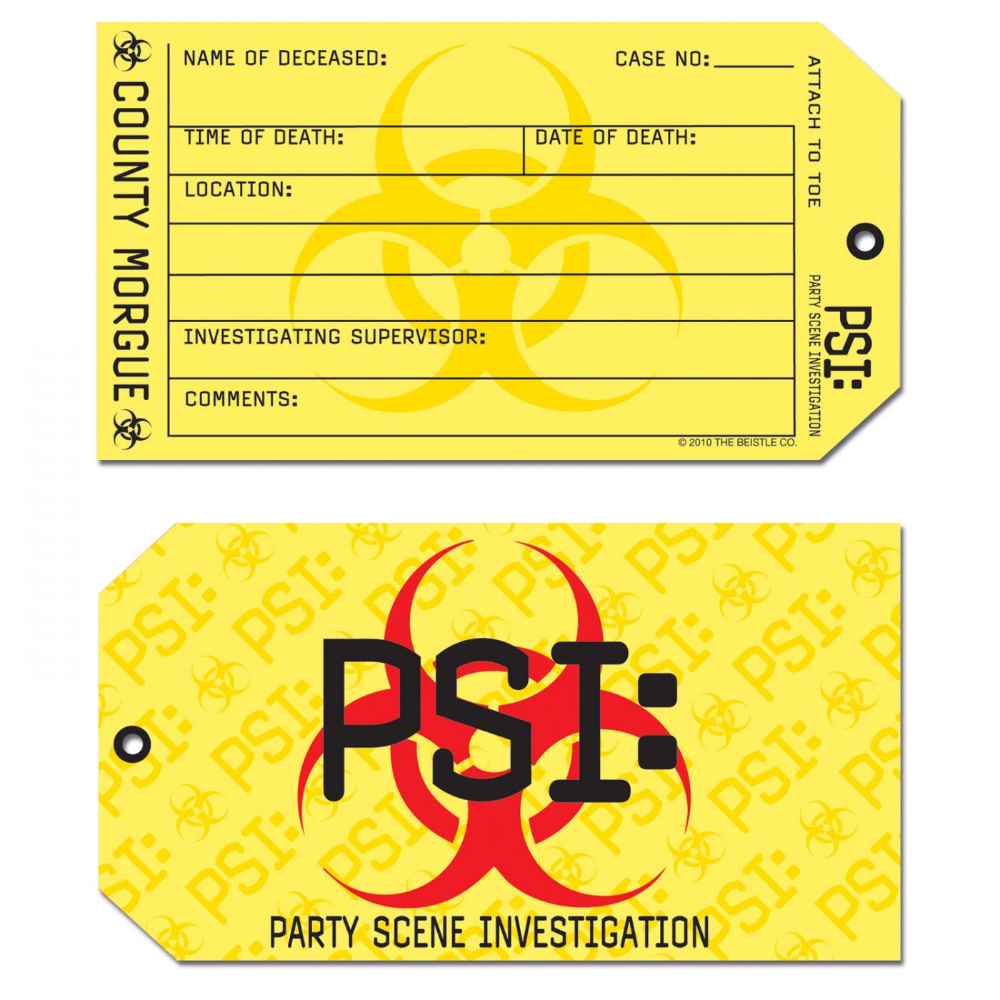 PSI Toe Tag Invitations (12) image