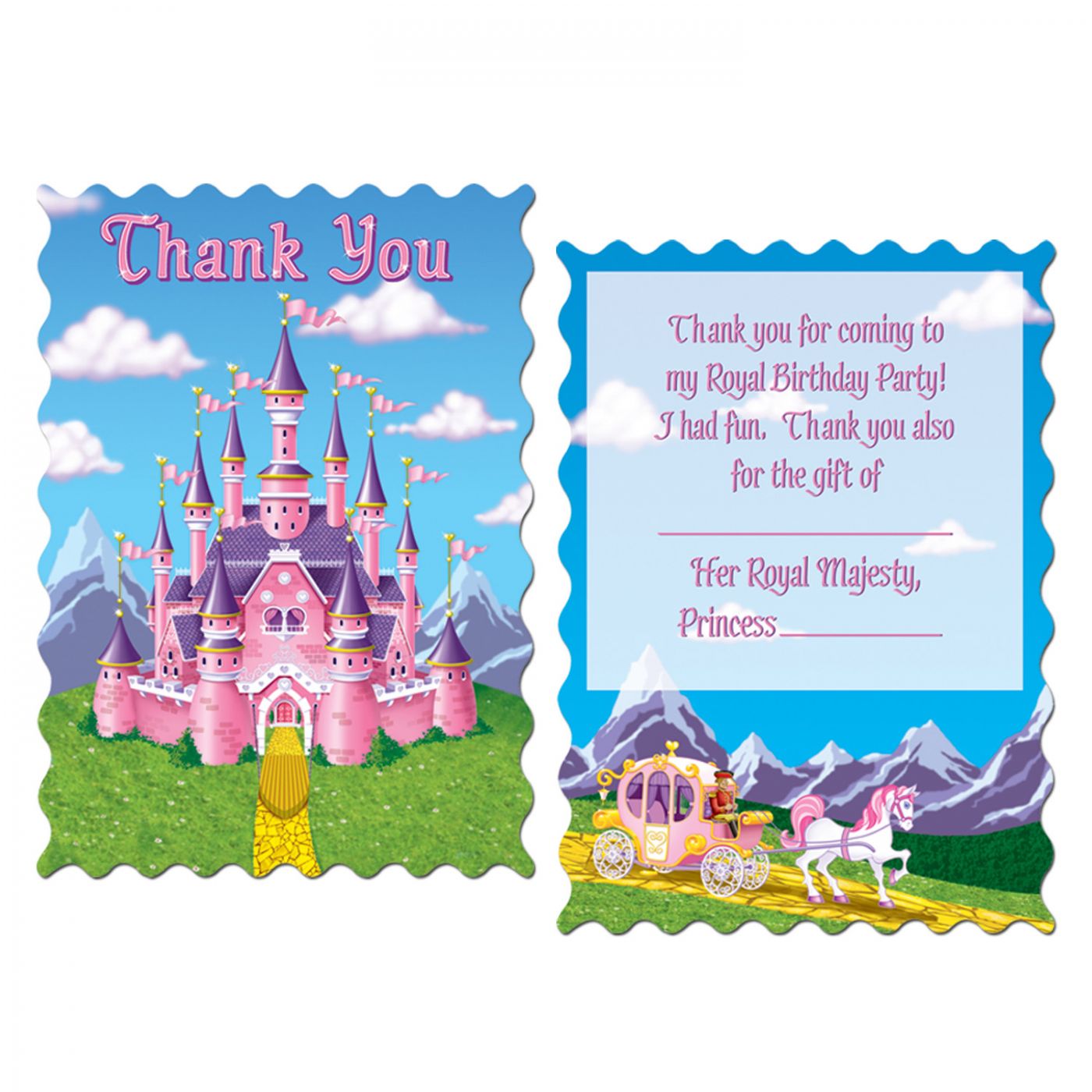 Princess Party Thank You Notes (12) image