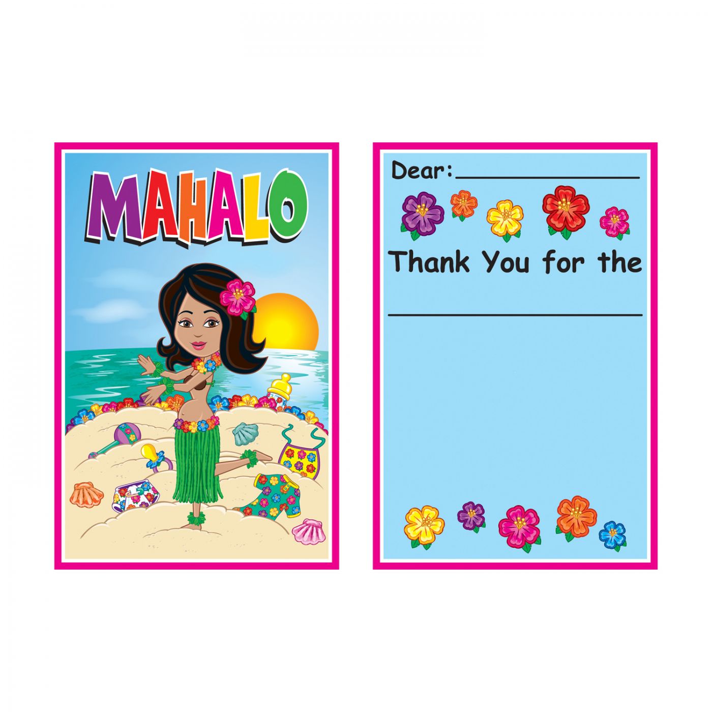 Hula Baby Thank You Notes (12) image