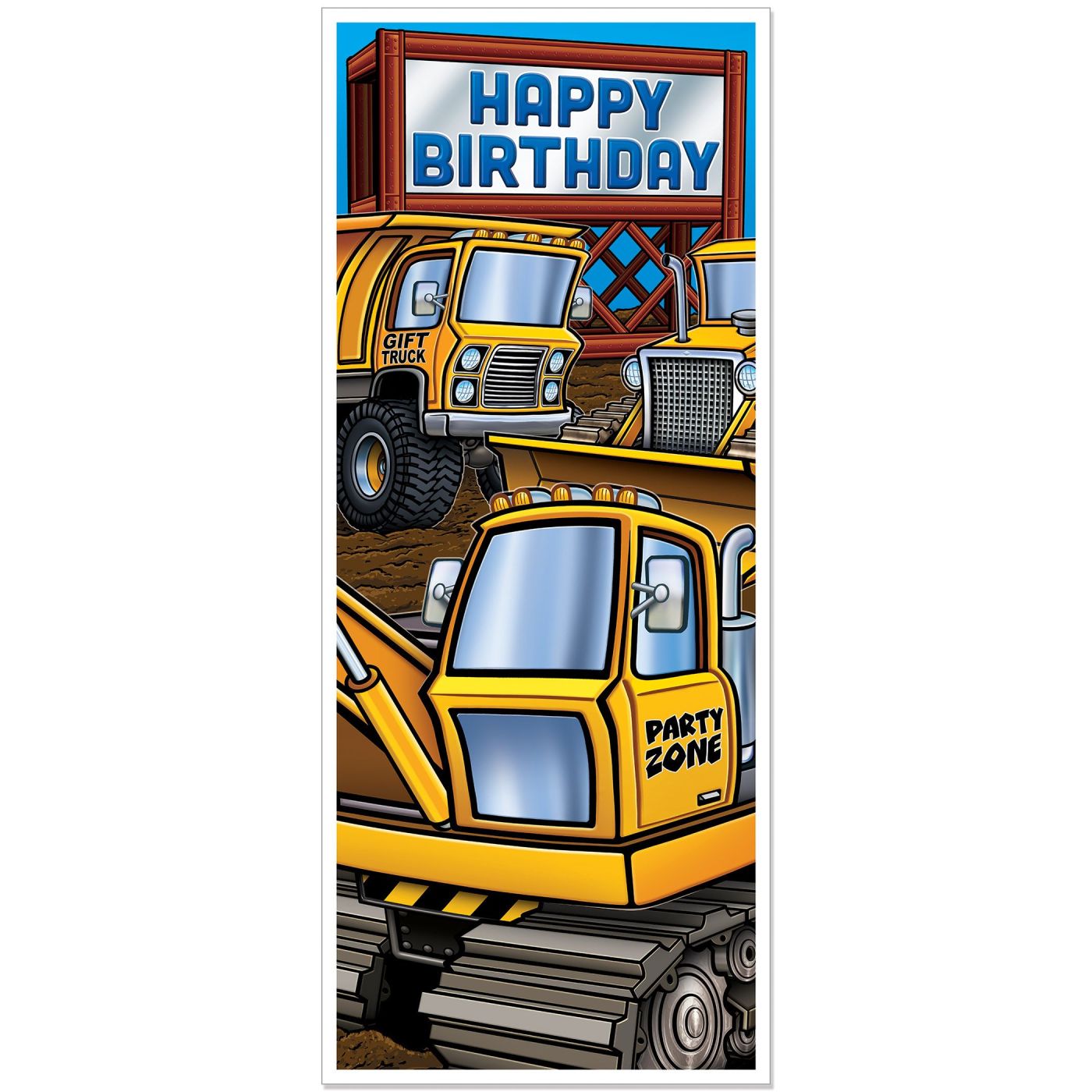 Construction Birthday Door Cover (12) image