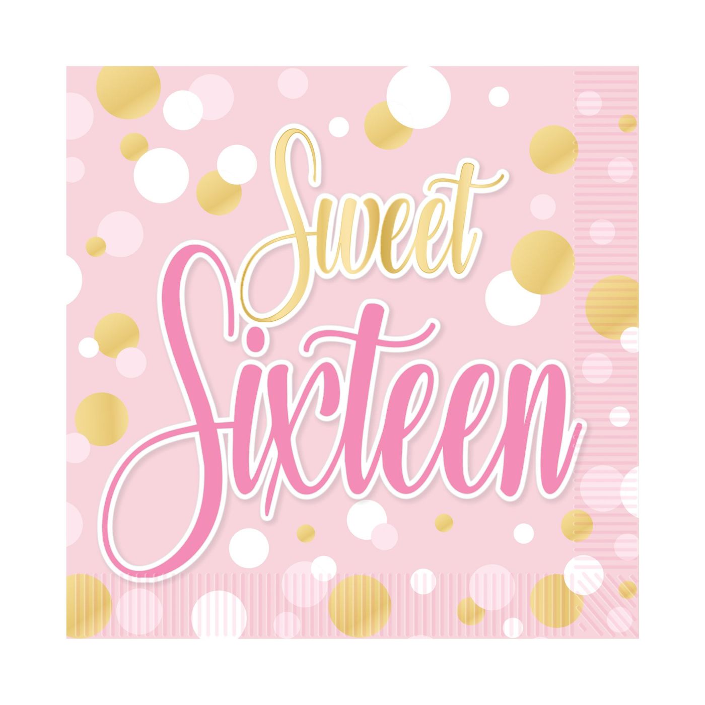 Sweet 16 Luncheon Napkins (12) image