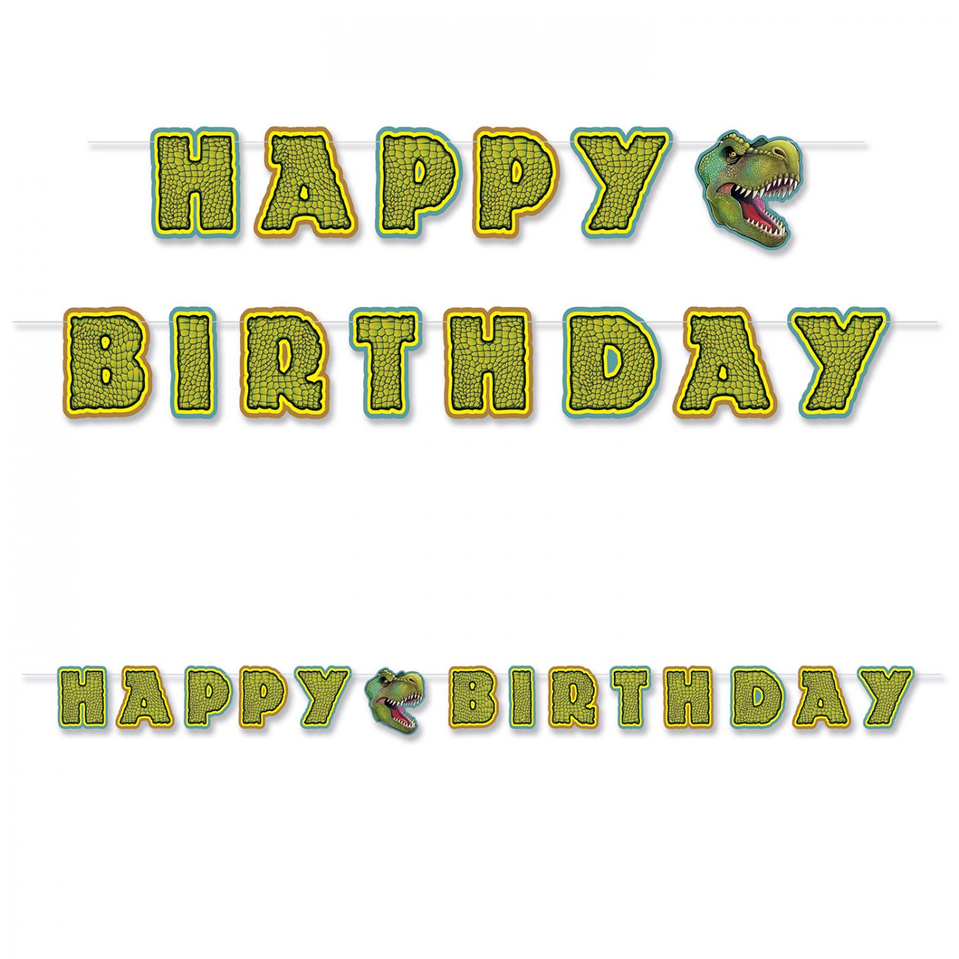 Image of Birthday Dinosaur Streamer (12)