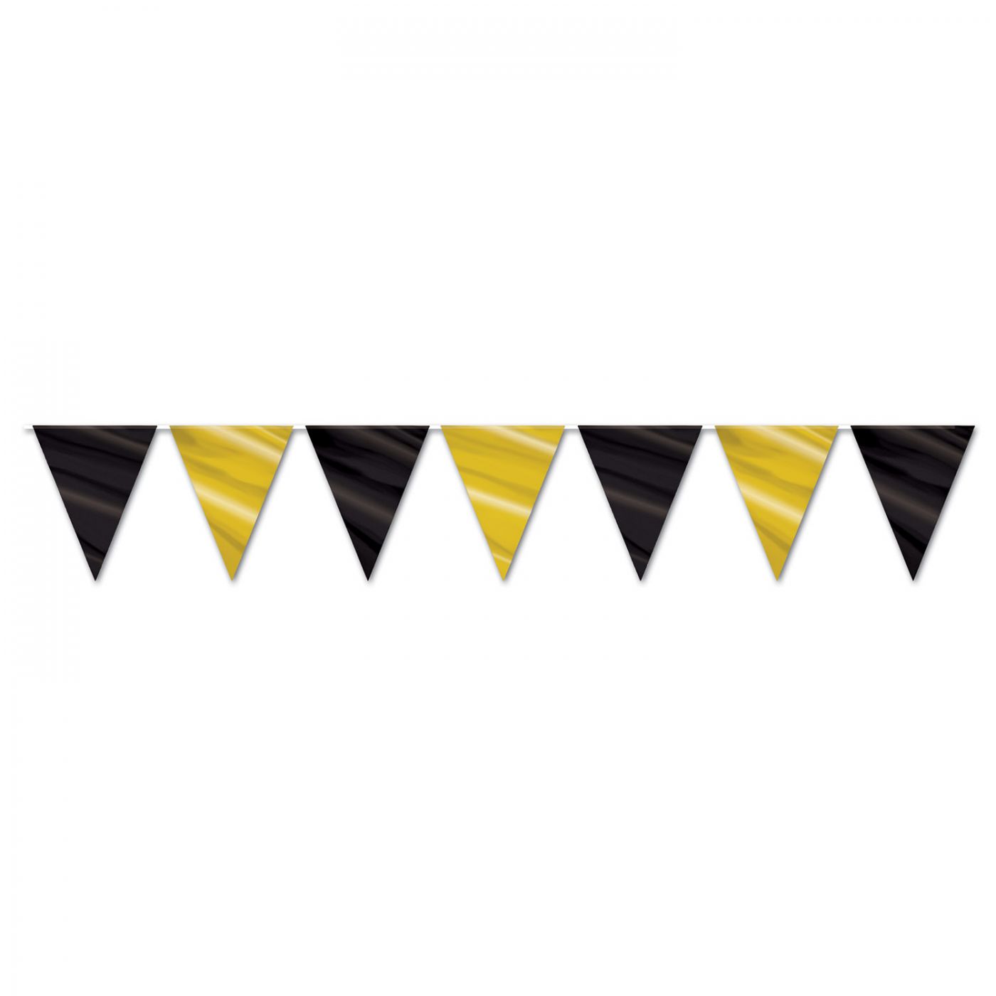 Black & Gold Pennant Banner (12) image