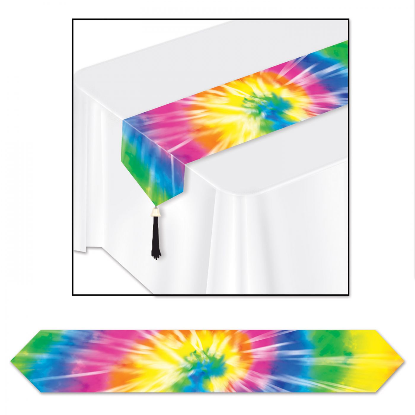 Printed Tie-Dyed Table Runner (12) image