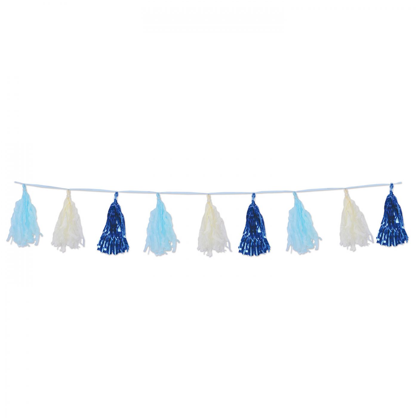 Metallic & Tissue Tassel Garland (12) image