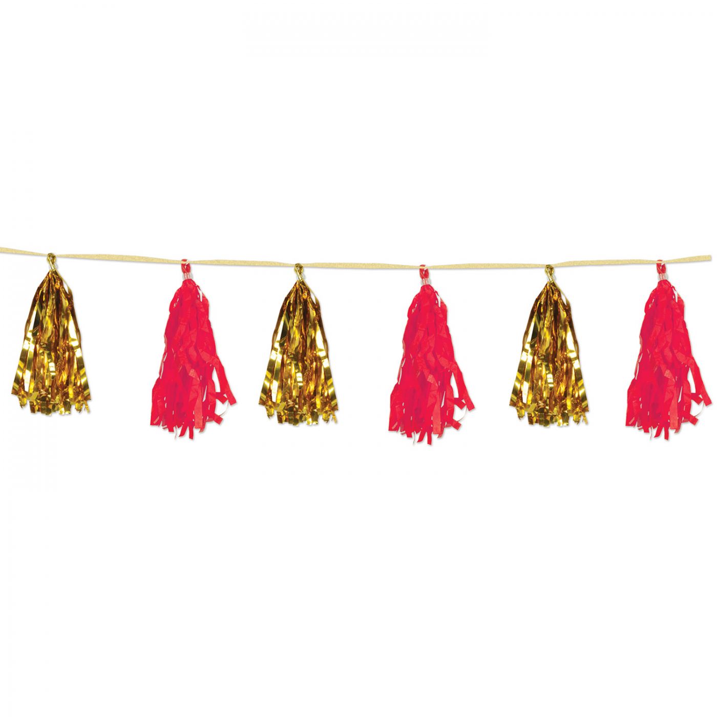 Metallic & Tissue Tassel Garland (12) image