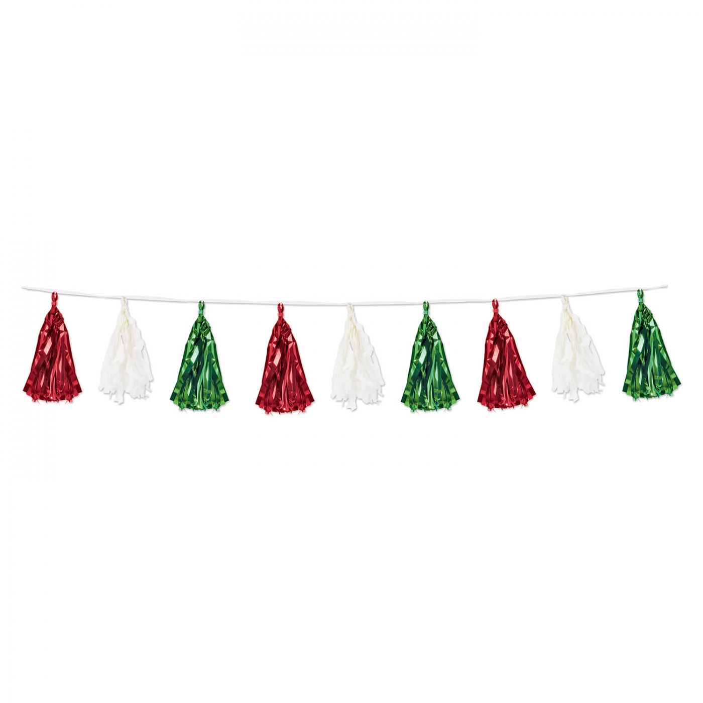 Metallic & Tissue Tassel Garland (12) image