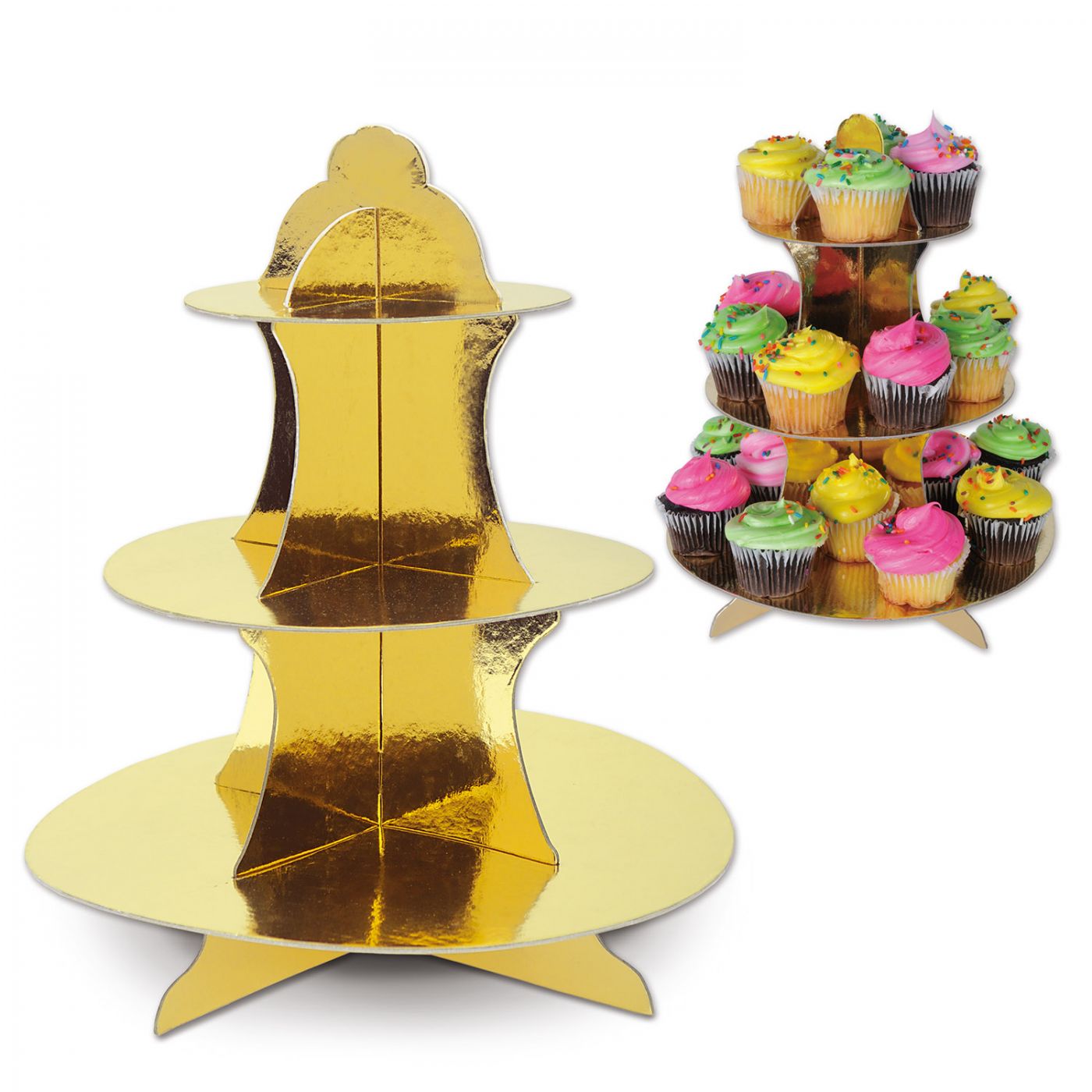 Metallic Cupcake Stand (12) image
