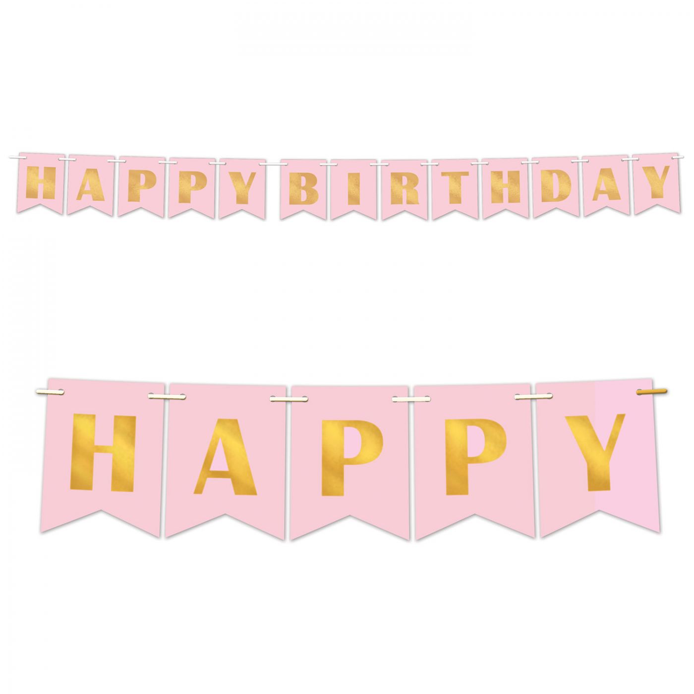 Foil Happy Birthday Streamer (12) image