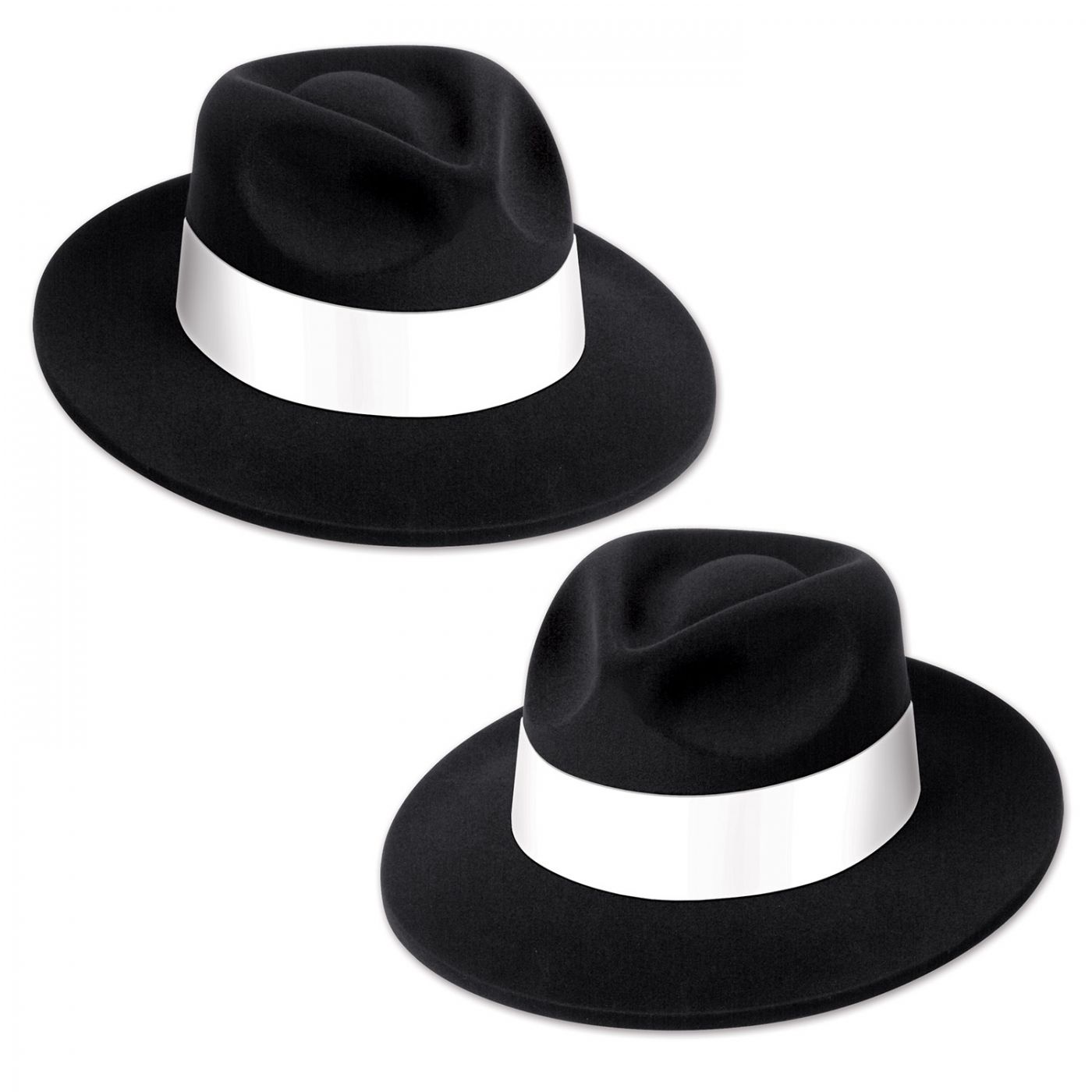 Black Velour Fedora w/Band (25) image