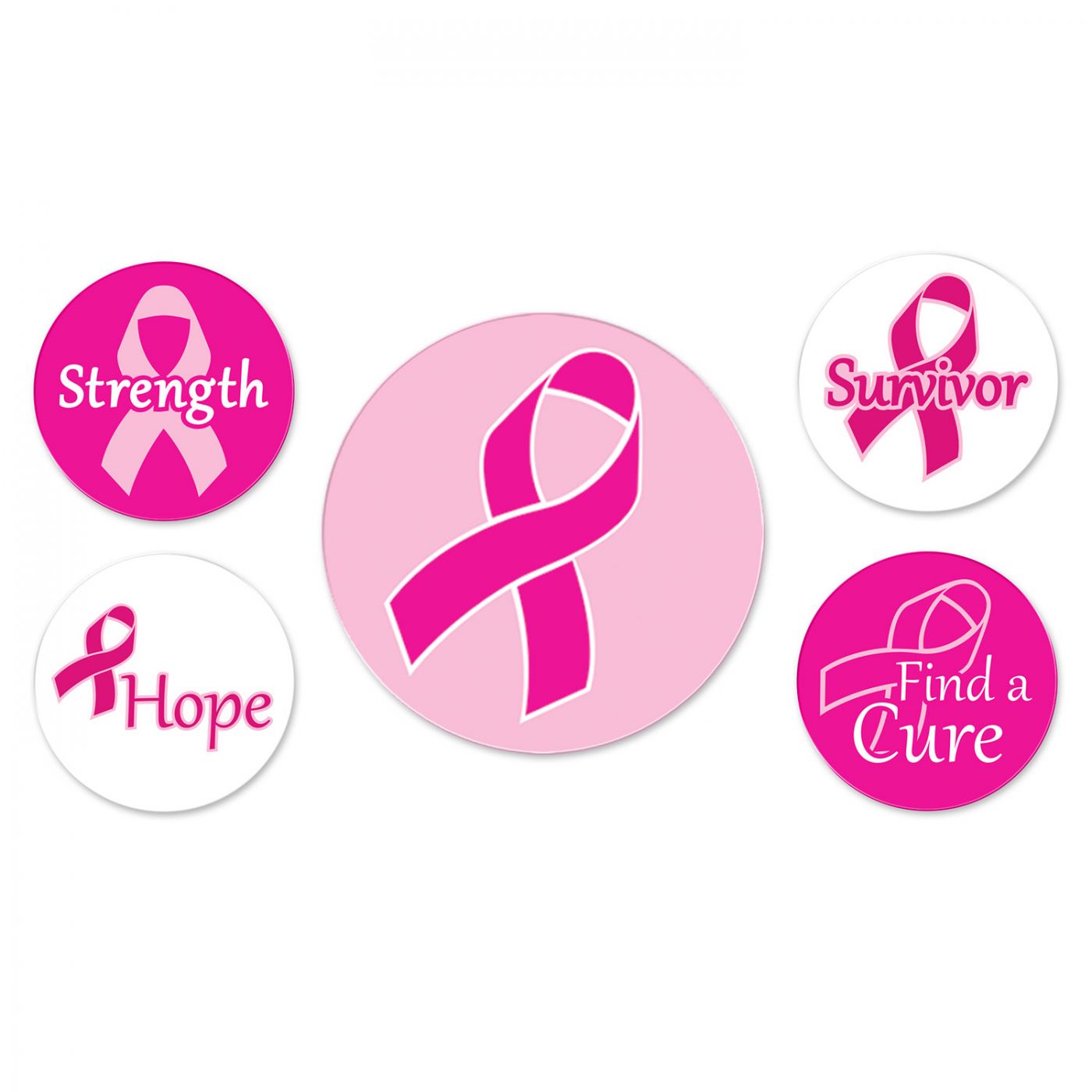 Pink Ribbon Buttons image