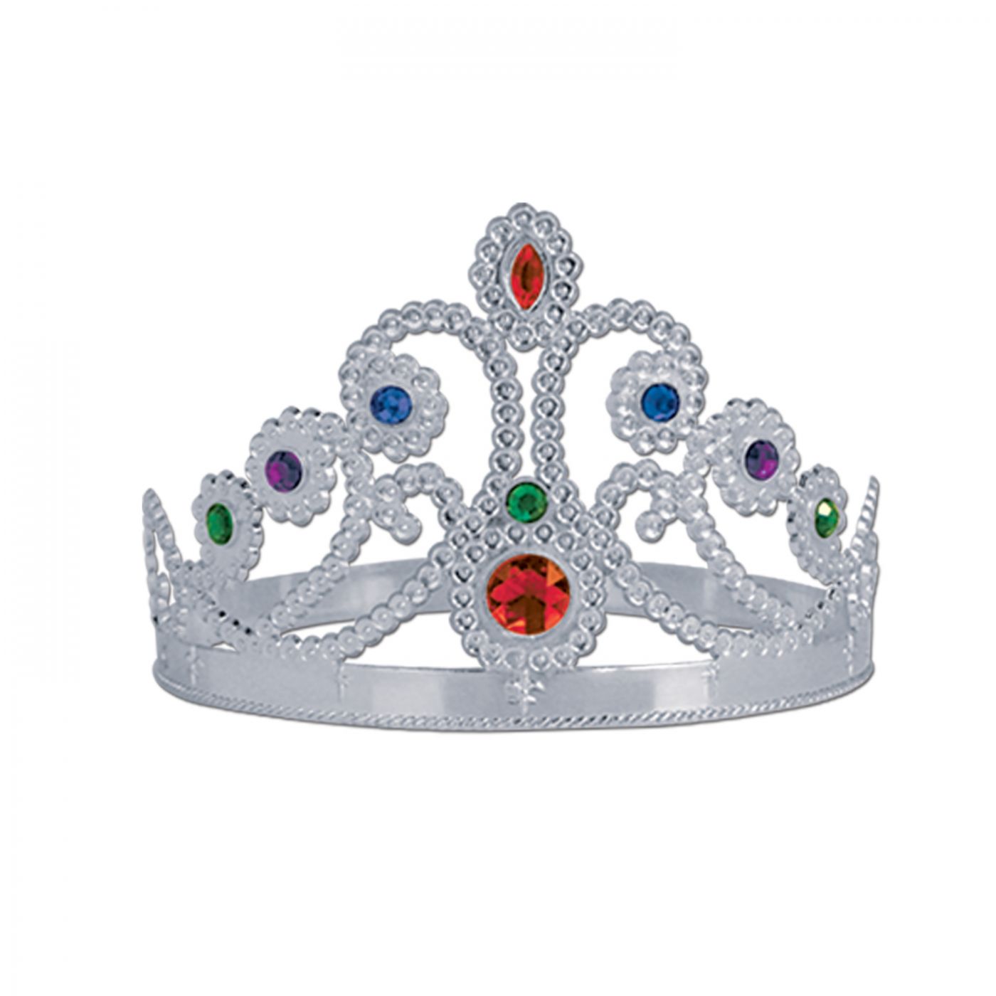 Plastic Jeweled Queen's Tiara (12) image