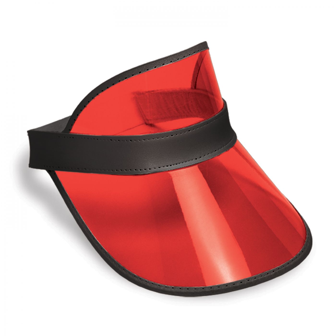 Clear Red Plastic Dealer's Visor (12) image