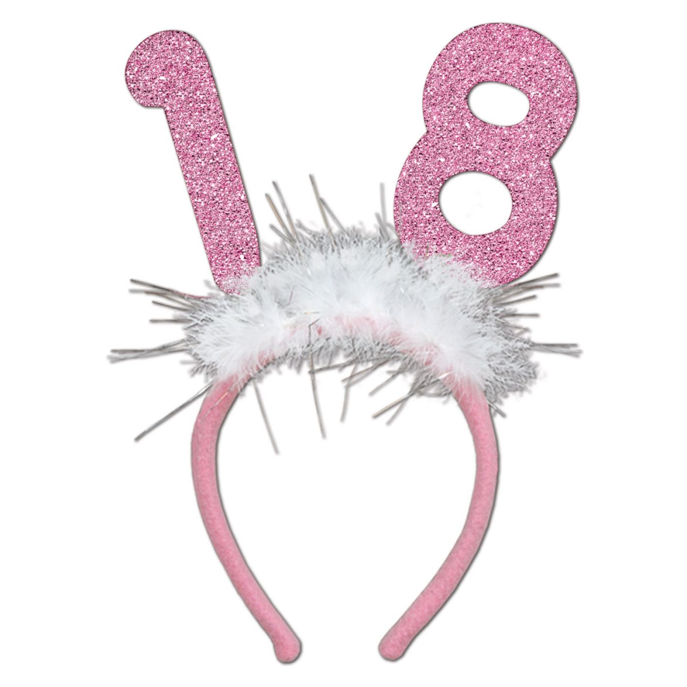 Image of  18  Glittered Boppers w/Marabou