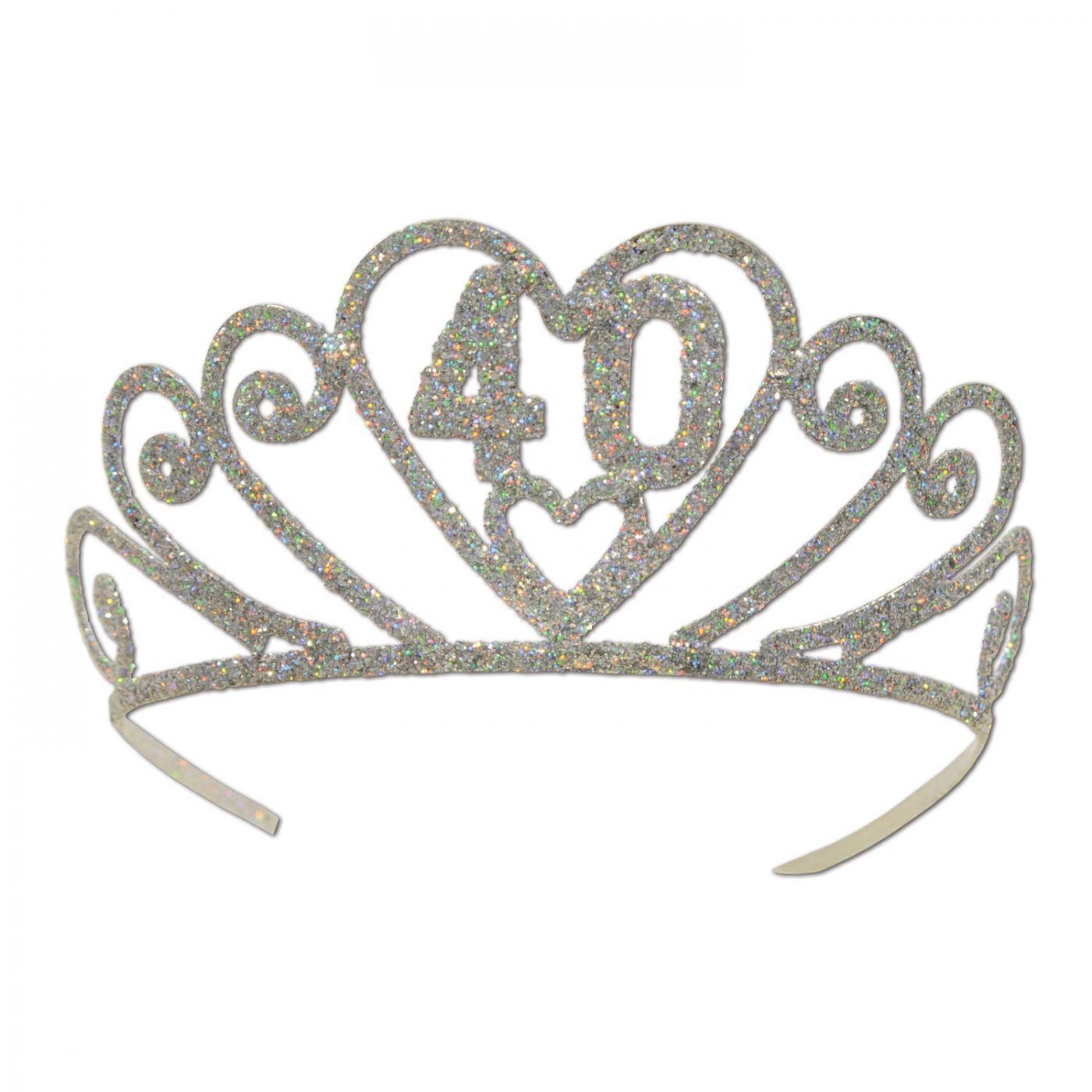 Glittered Metal  40  Tiara (6) image