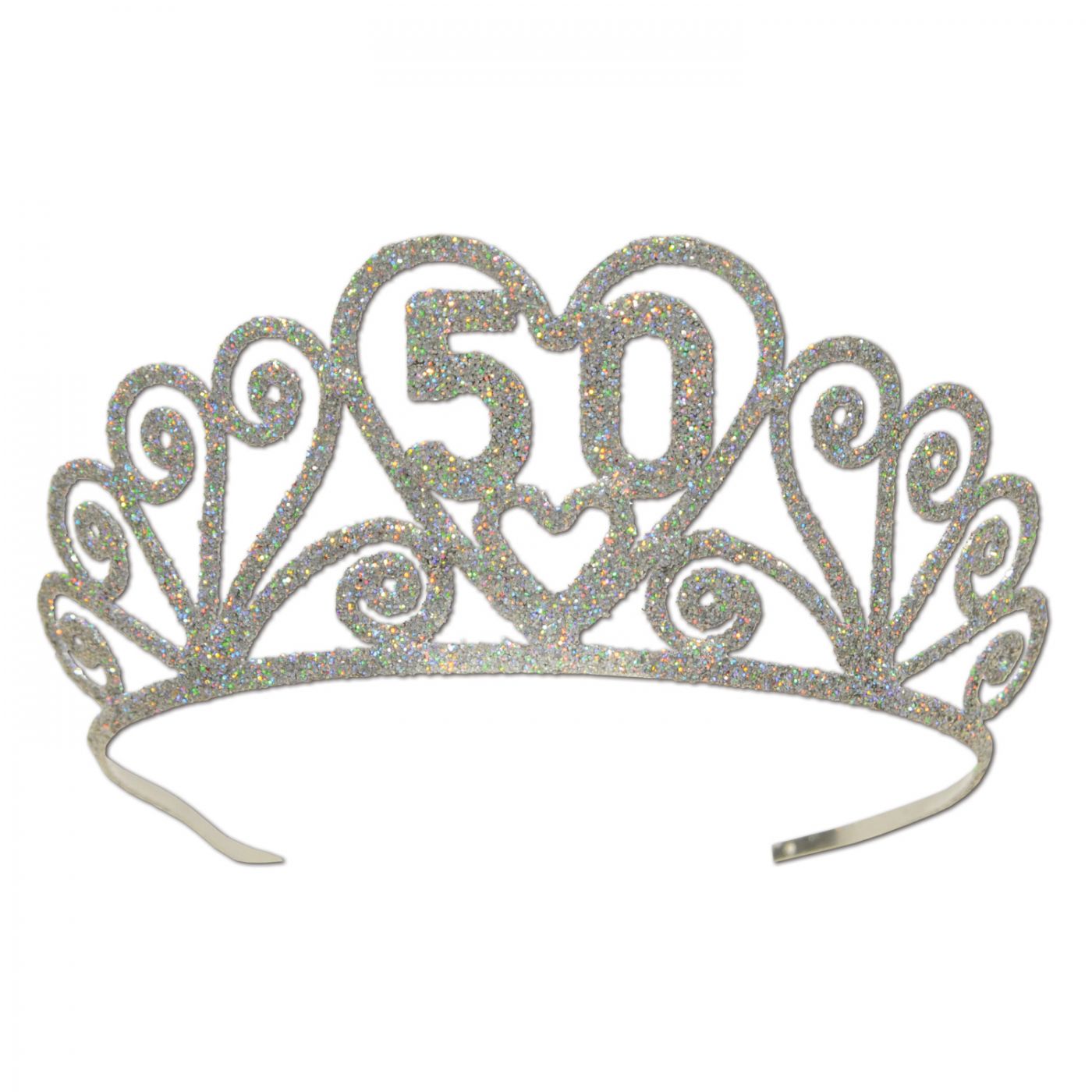 Glittered Metal  50  Tiara (6) image