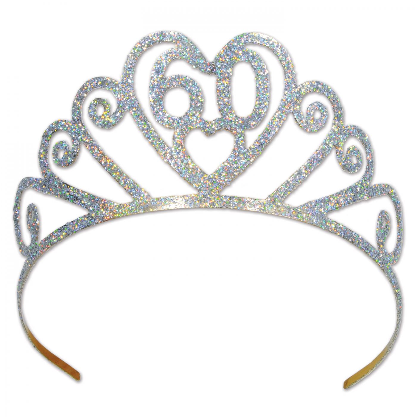 Glittered Metal  60  Tiara (6) image