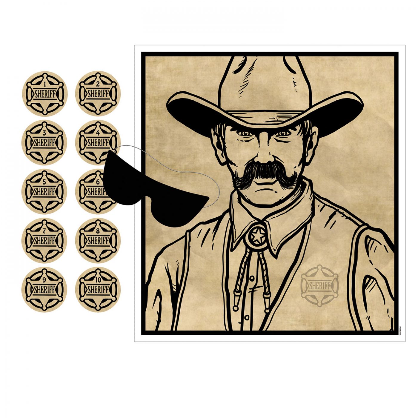 Pin The Badge On The Sheriff Game (24) image