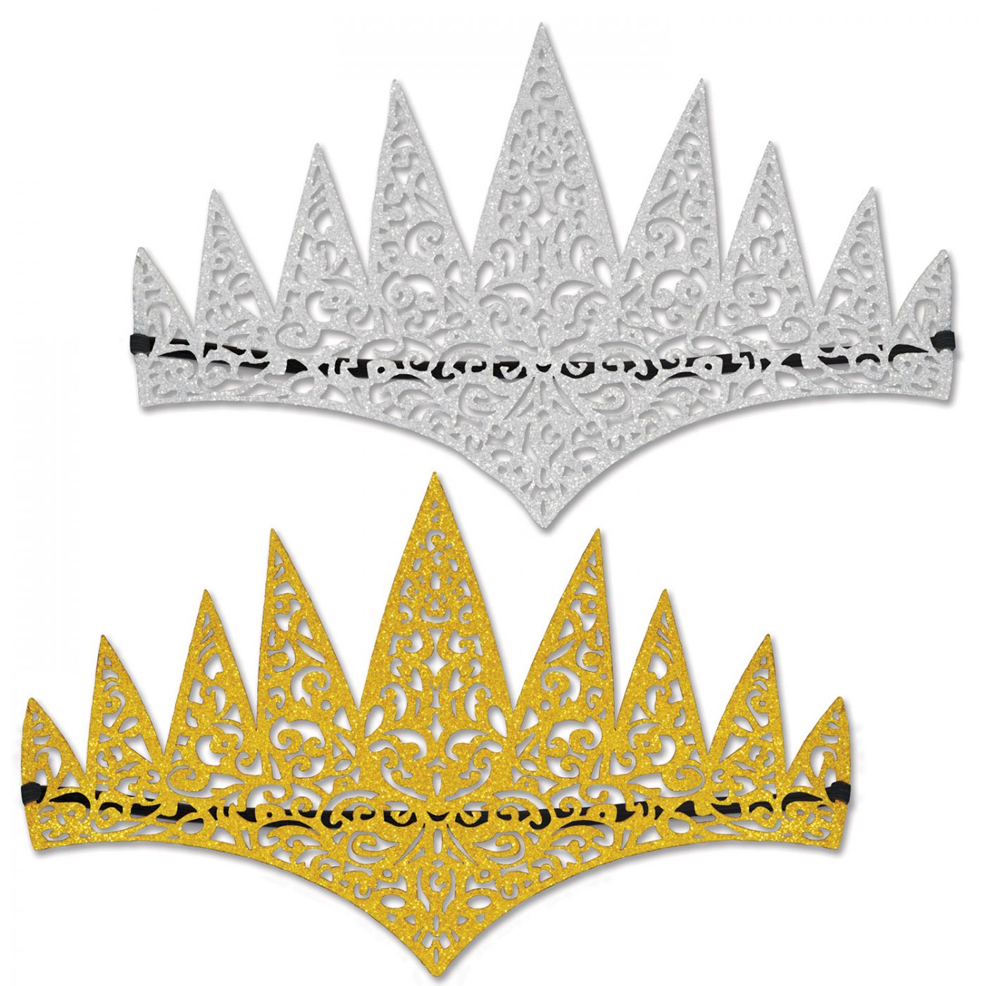 Glittered Laser Cut Tiaras (12) image