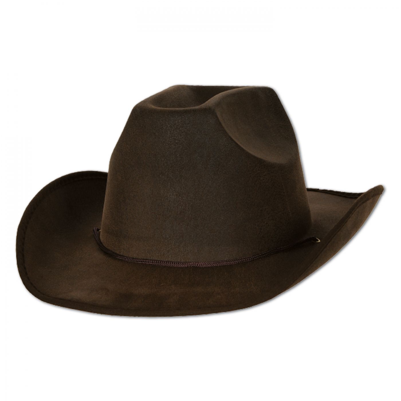 Faux Brown Leather Western Hat (6) image