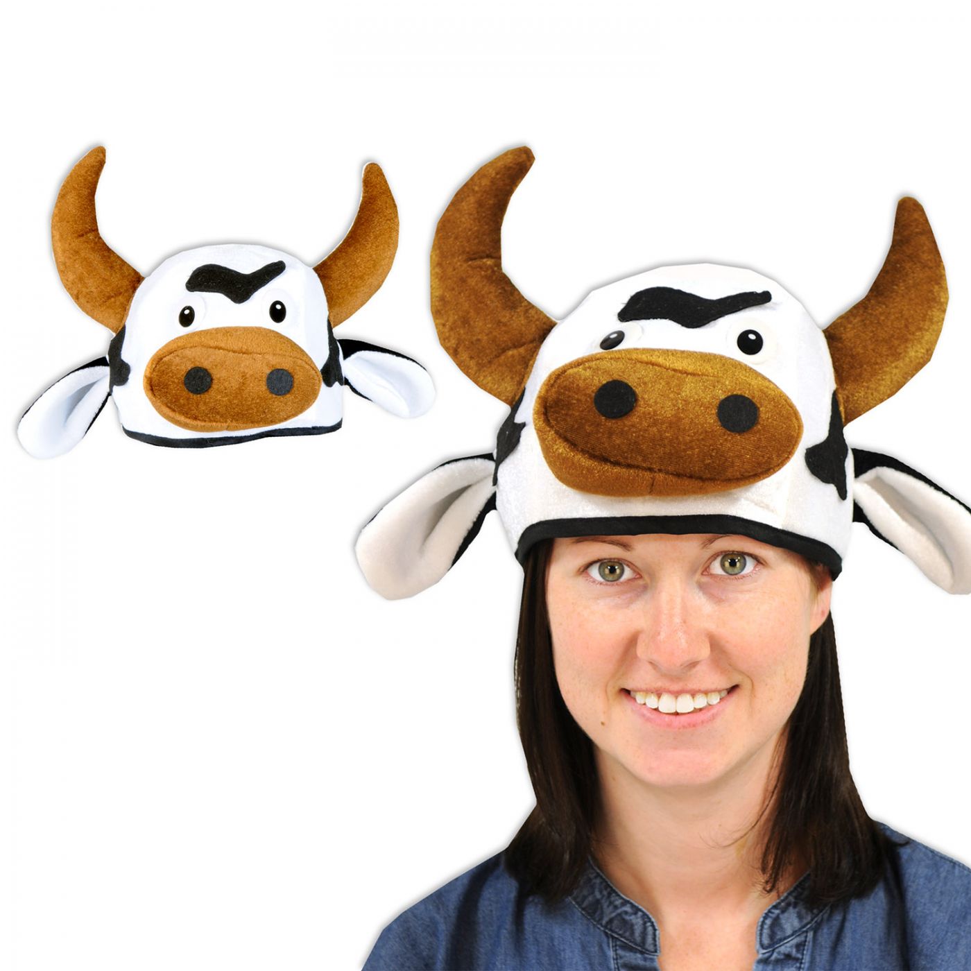 Plush Cow Head-Hat (12) image