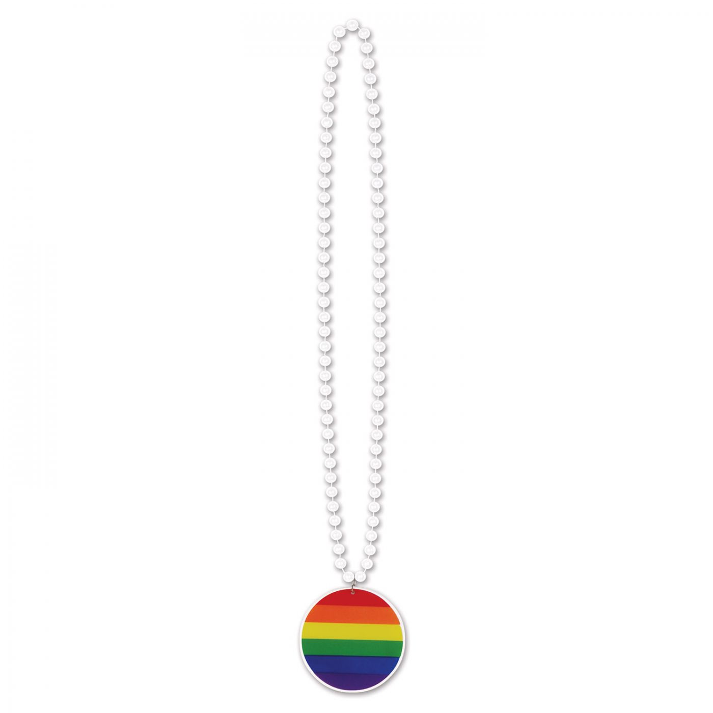 Beads w/Printed Rainbow Medallion (12) image