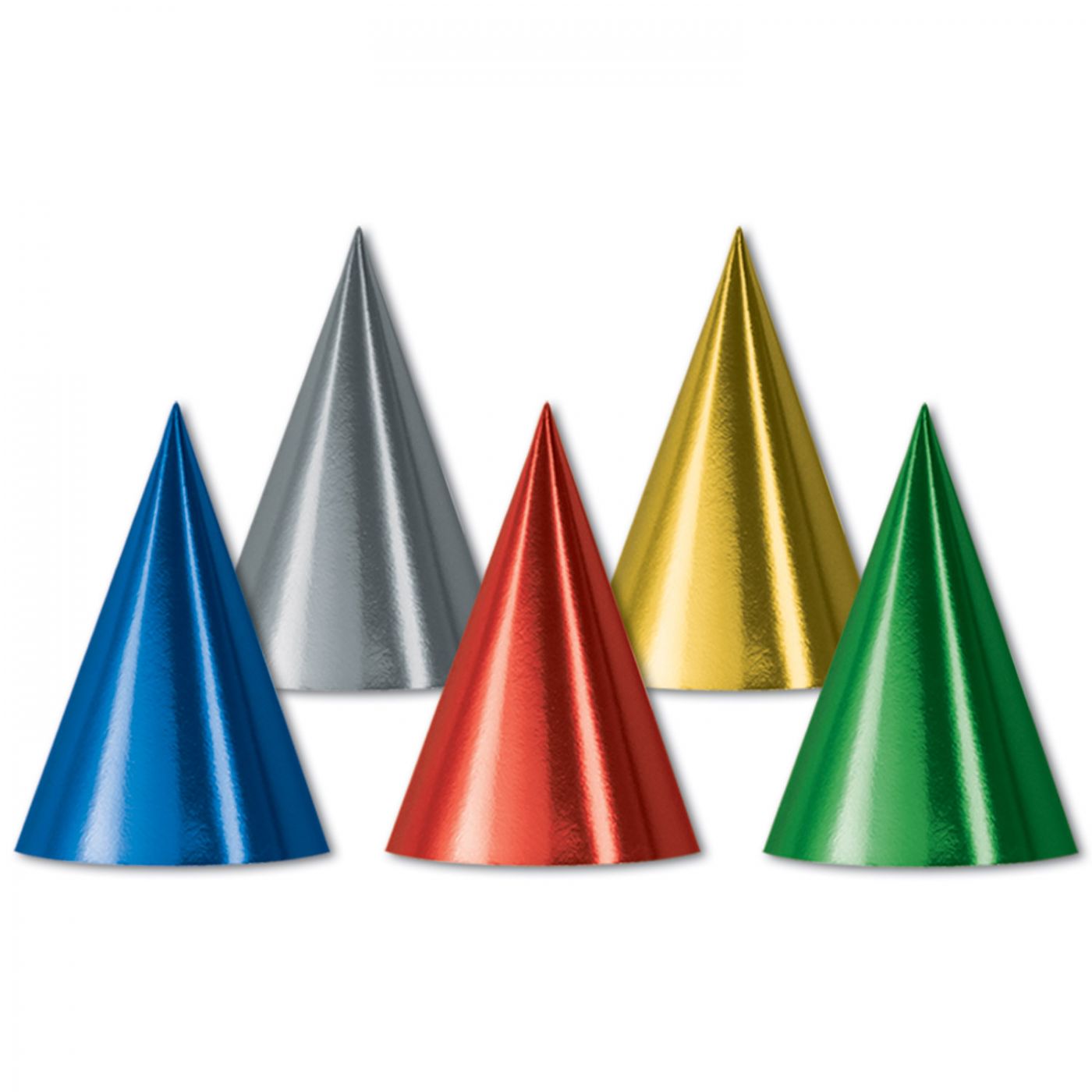 Foil Cone Hats (144) image