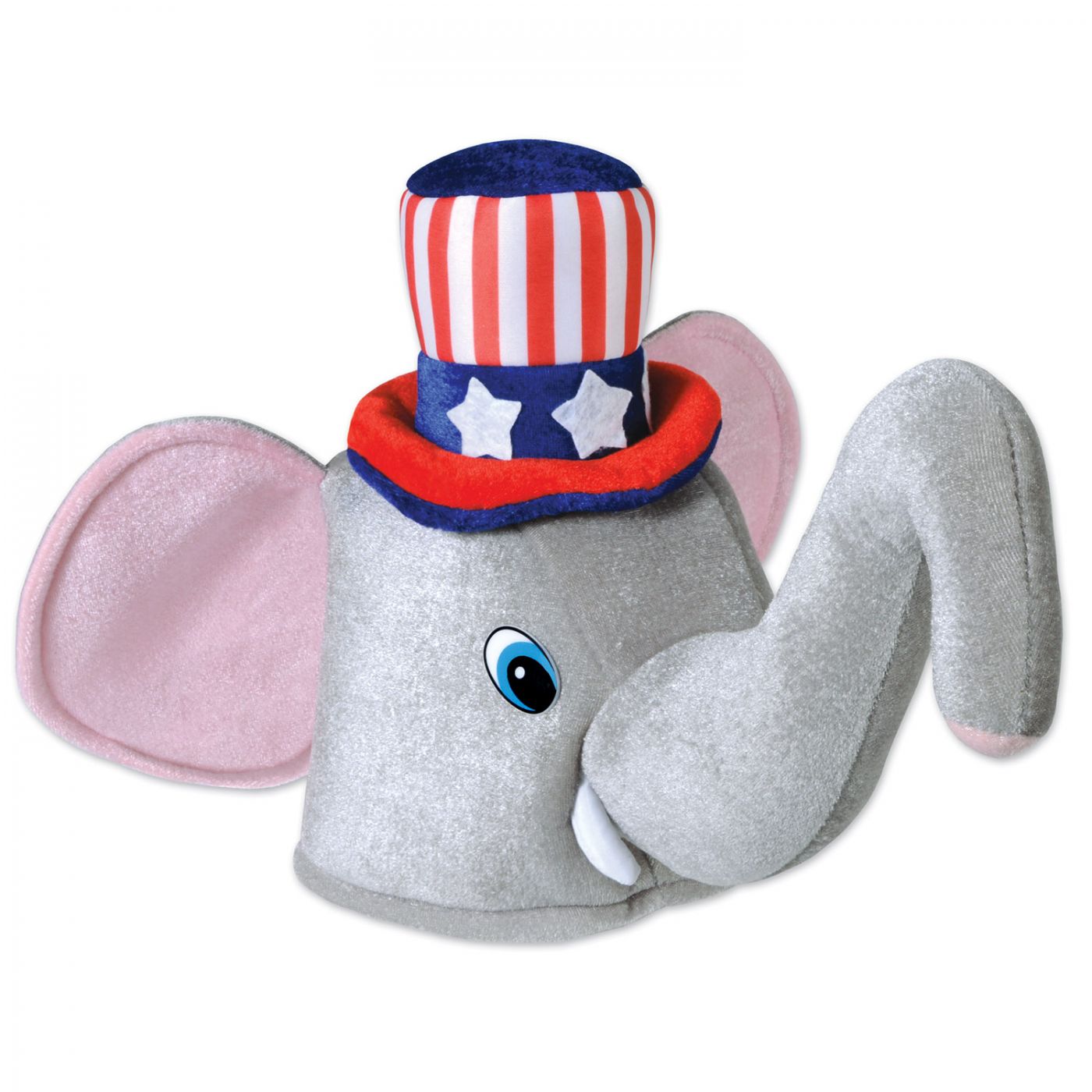 Plush Patriotic Elephant Hat (6) image