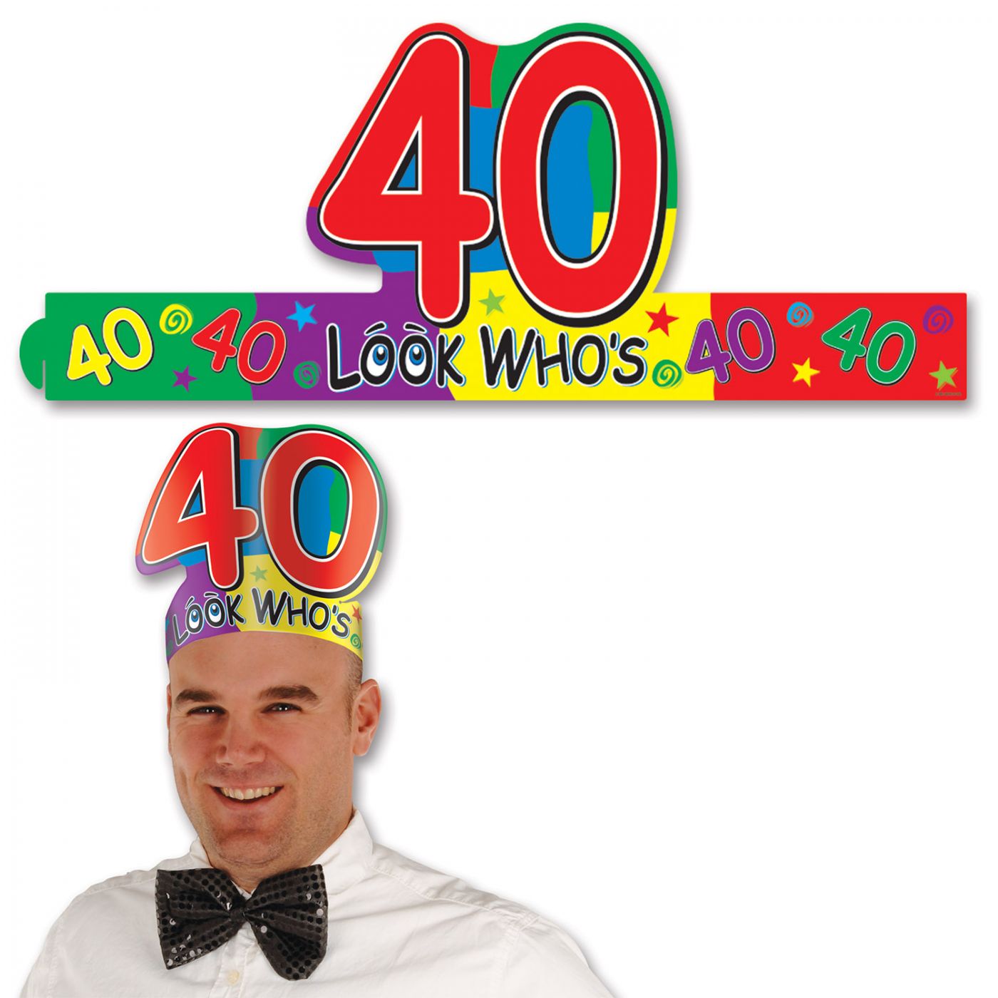Look Who's  40  Headband (24) image
